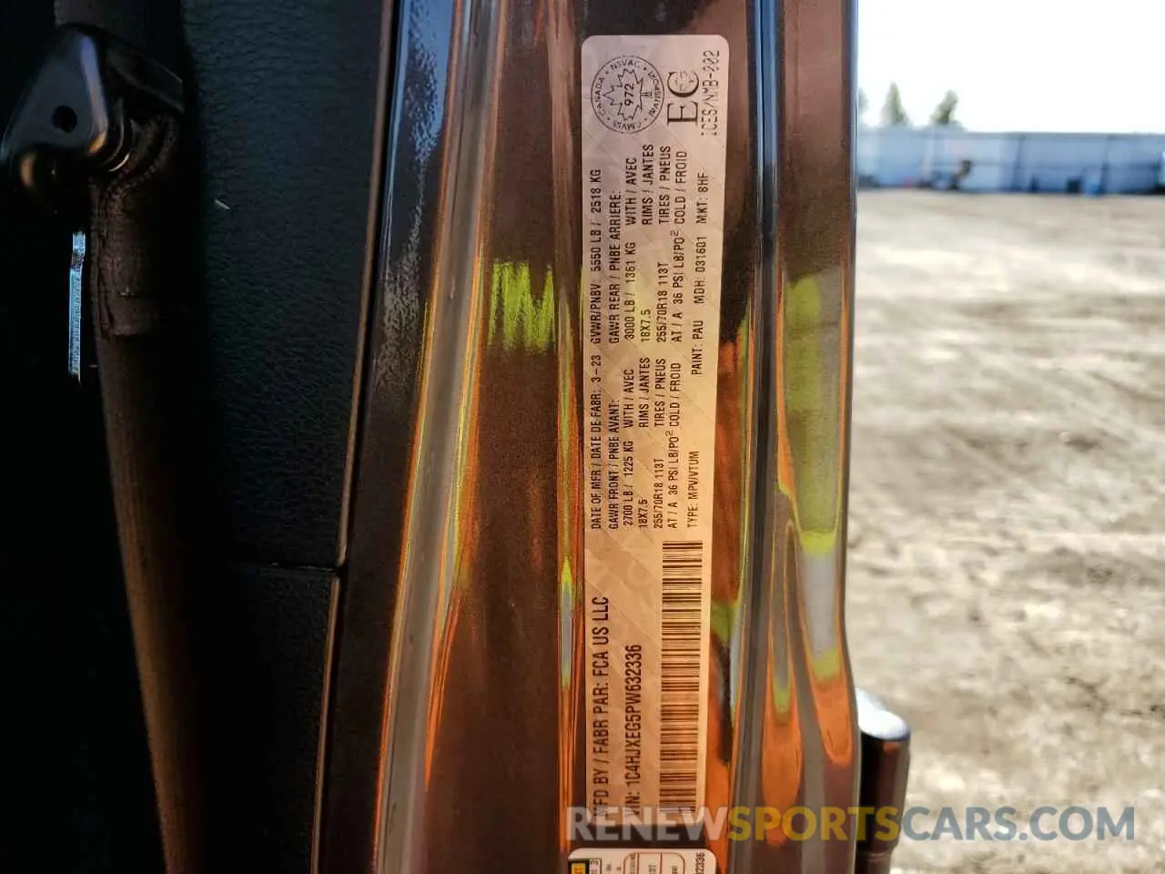 13 fotografías del automóvil dañado 1C4HJXEG5PW632336 JEEP WRANGLER 2023