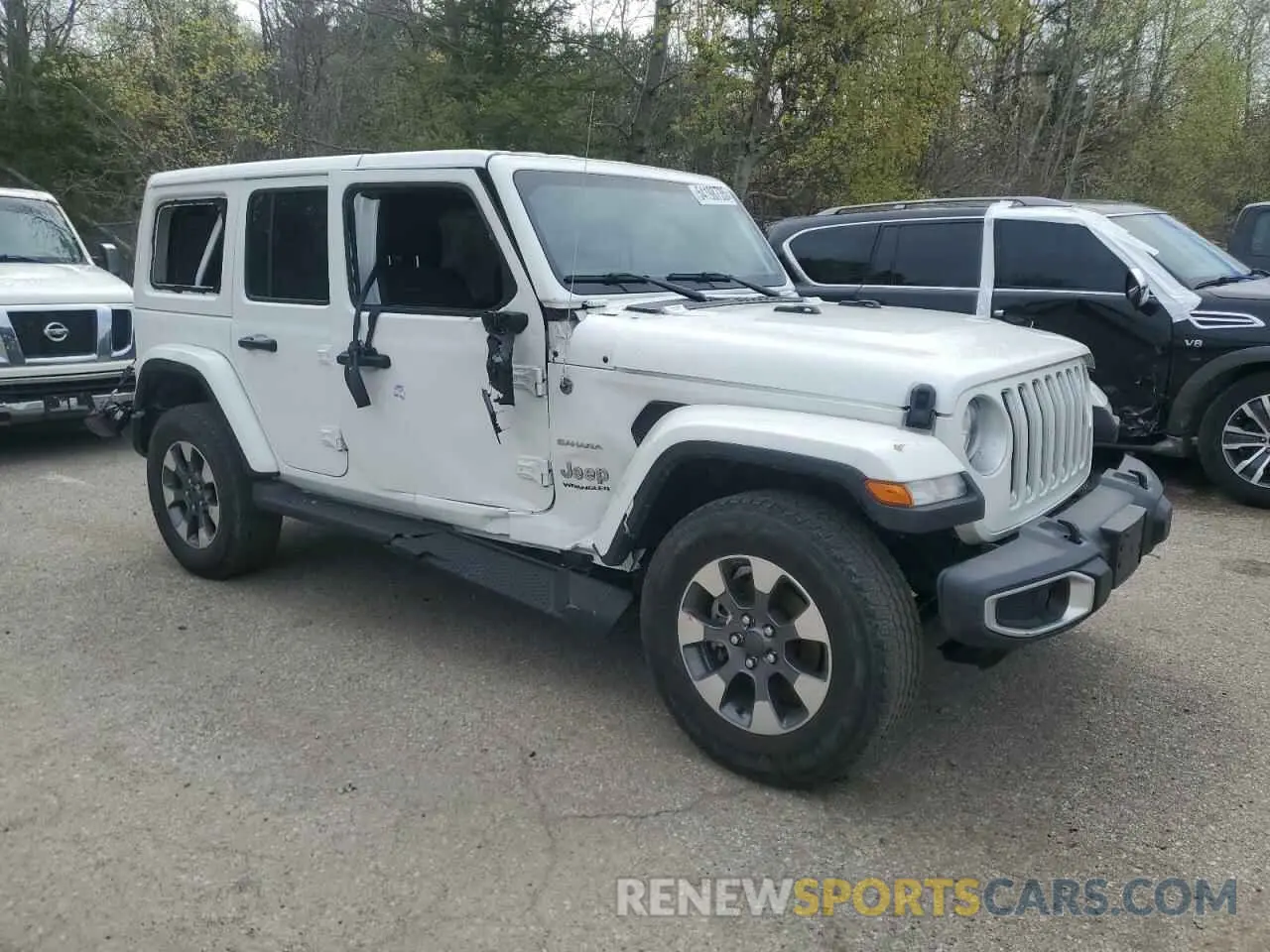 4 fotografías del automóvil dañado 1C4HJXEN7PW631042 JEEP WRANGLER 2023
