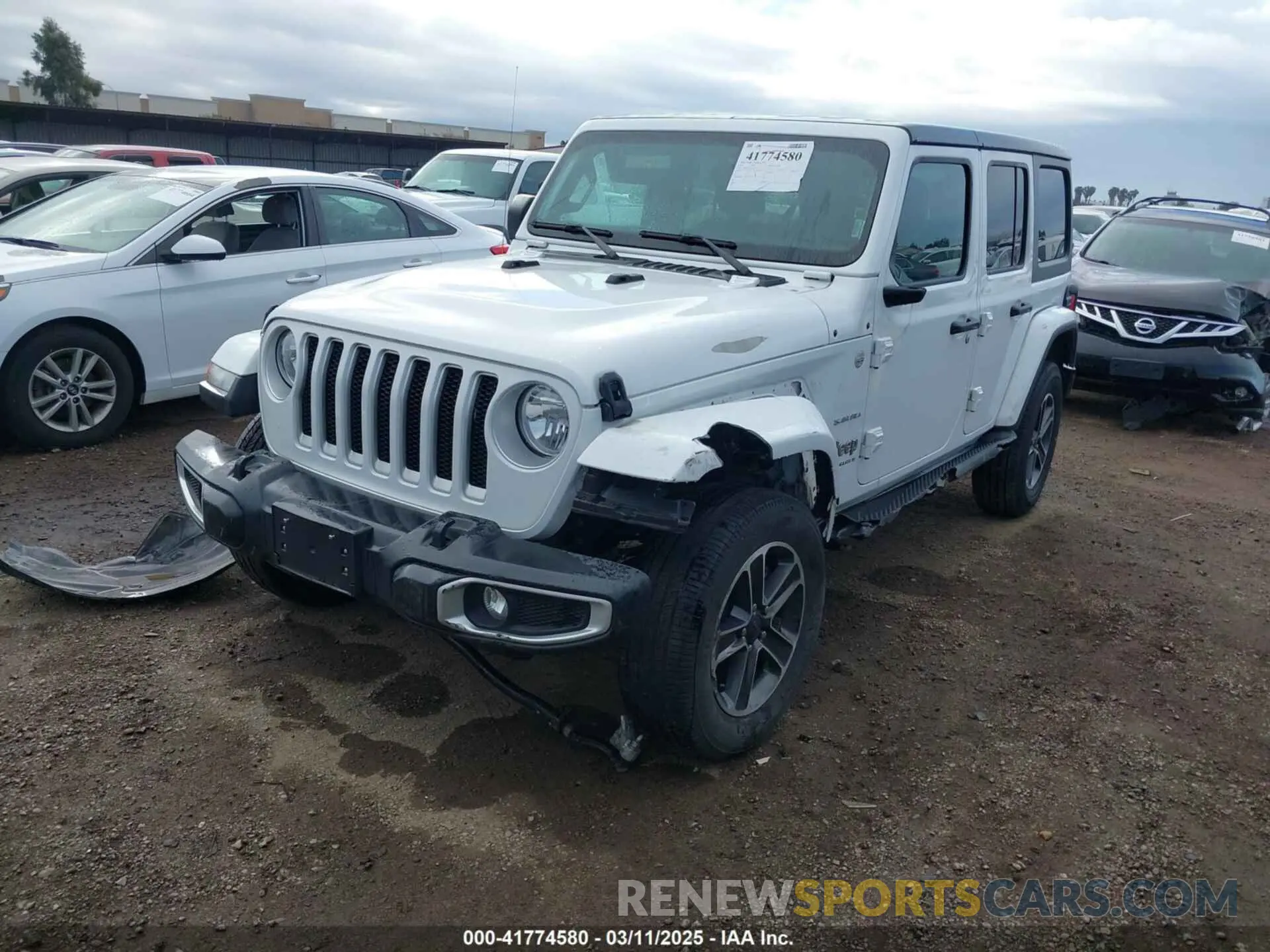 2 fotografías del automóvil dañado 1C4HJXEN7PW701607 JEEP WRANGLER 2023