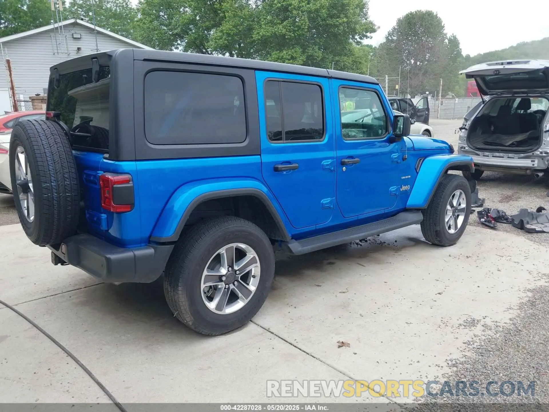 4 fotografías del automóvil dañado 1C4HJXEN9PW508133 JEEP WRANGLER 2023