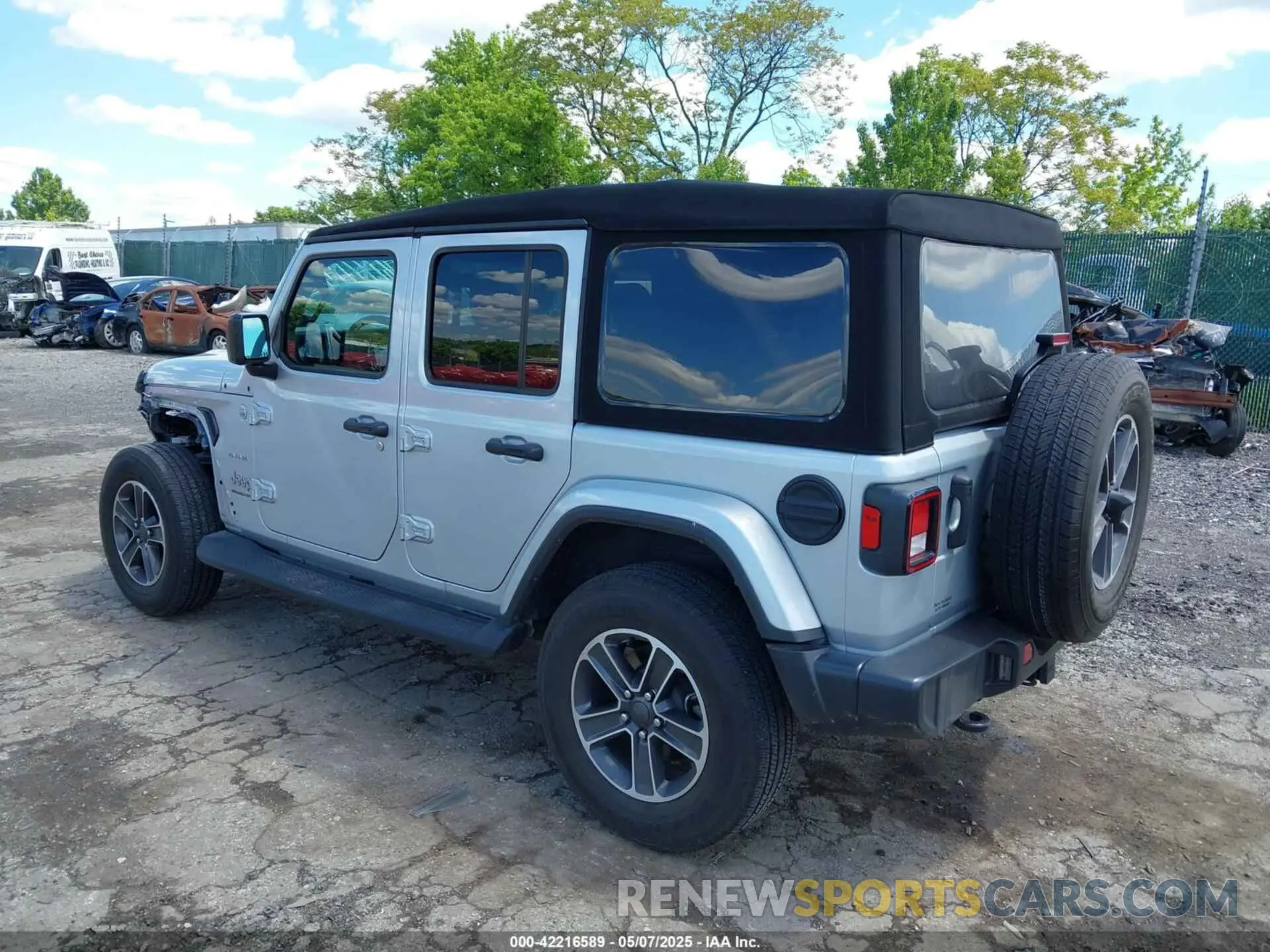 3 fotografías del automóvil dañado 1C4HJXEN9PW634797 JEEP WRANGLER 2023