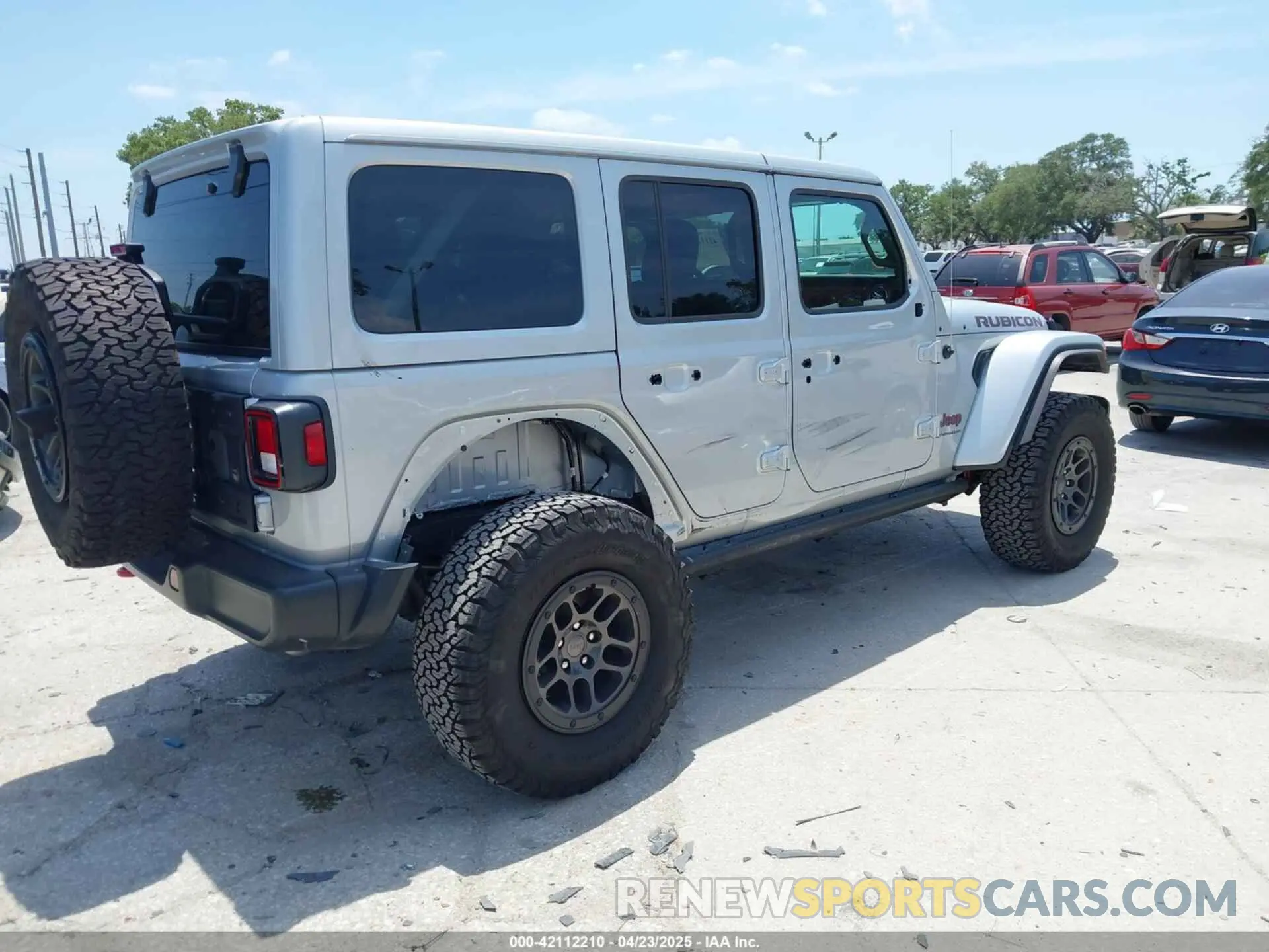 4 fotografías del automóvil dañado 1C4JJXFG0PW522651 JEEP WRANGLER 2023
