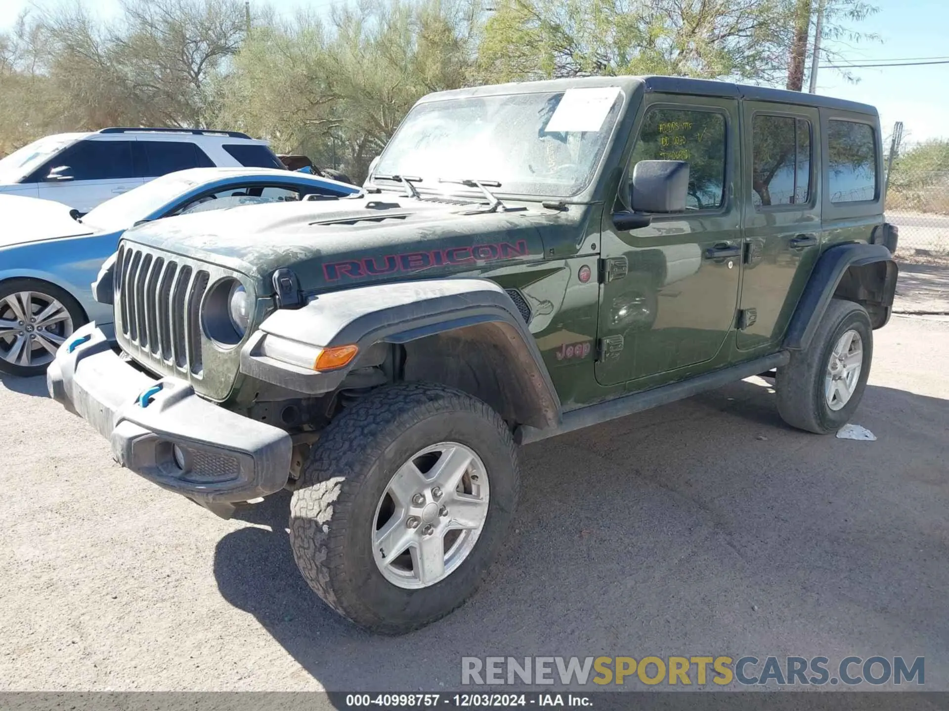 2 fotografías del automóvil dañado 1C4JJXFG8PW518234 JEEP WRANGLER 2023