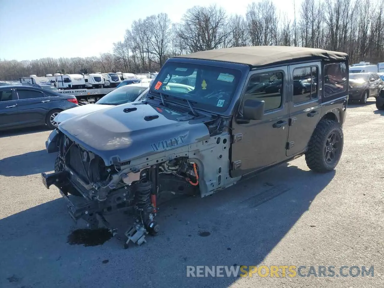 1 fotografías del automóvil dañado 1C4JJXN6XPW599309 JEEP WRANGLER 2023