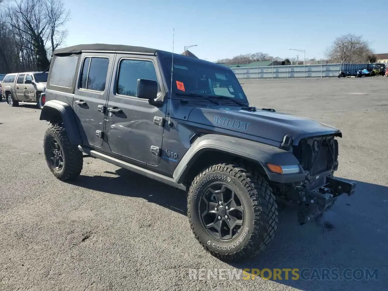 4 fotografías del automóvil dañado 1C4JJXN6XPW599309 JEEP WRANGLER 2023