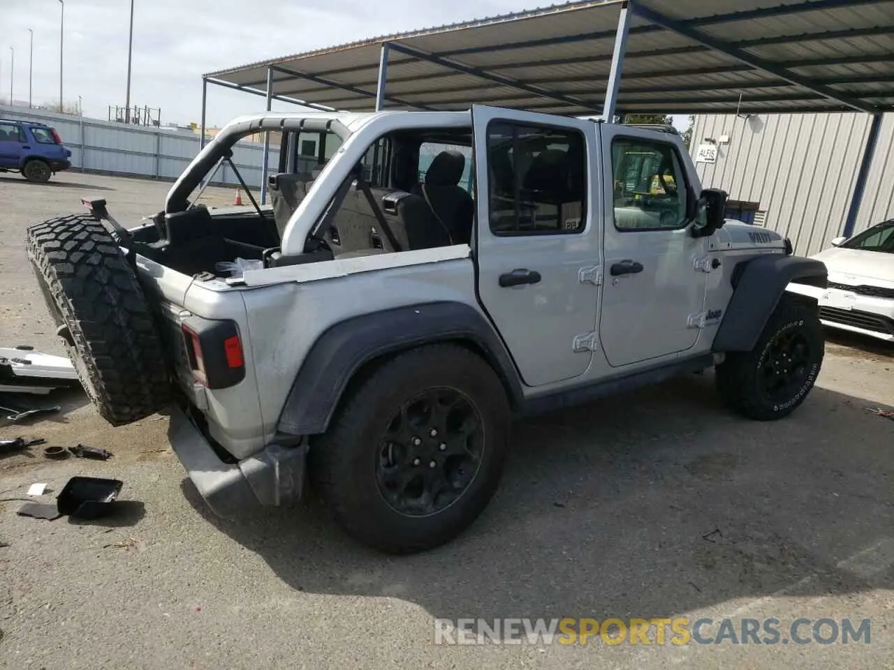 3 fotografías del automóvil dañado 1C4JJXN6XPW628940 JEEP WRANGLER 2023