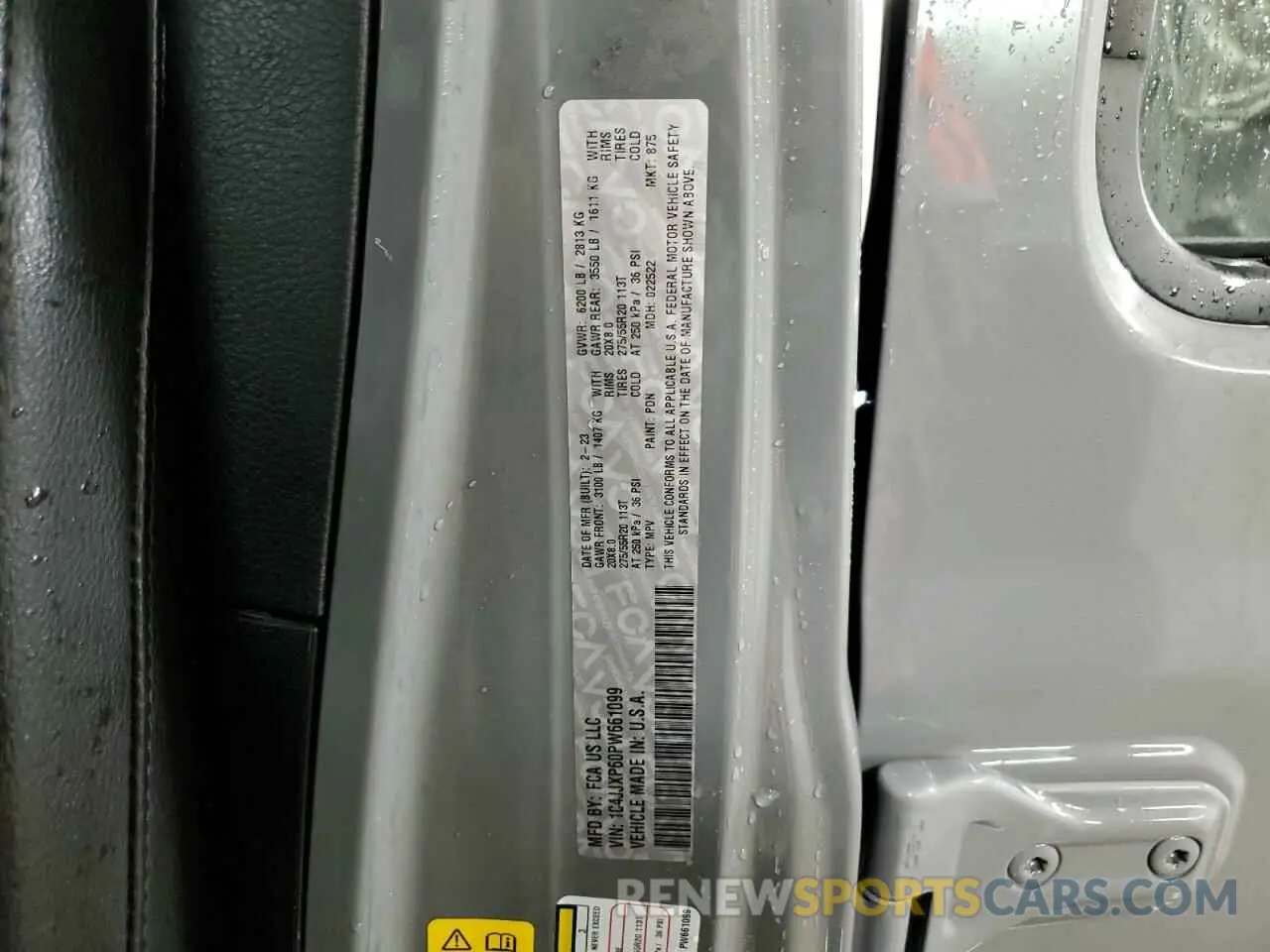 13 fotografías del automóvil dañado 1C4JJXP60PW661099 JEEP WRANGLER 2023