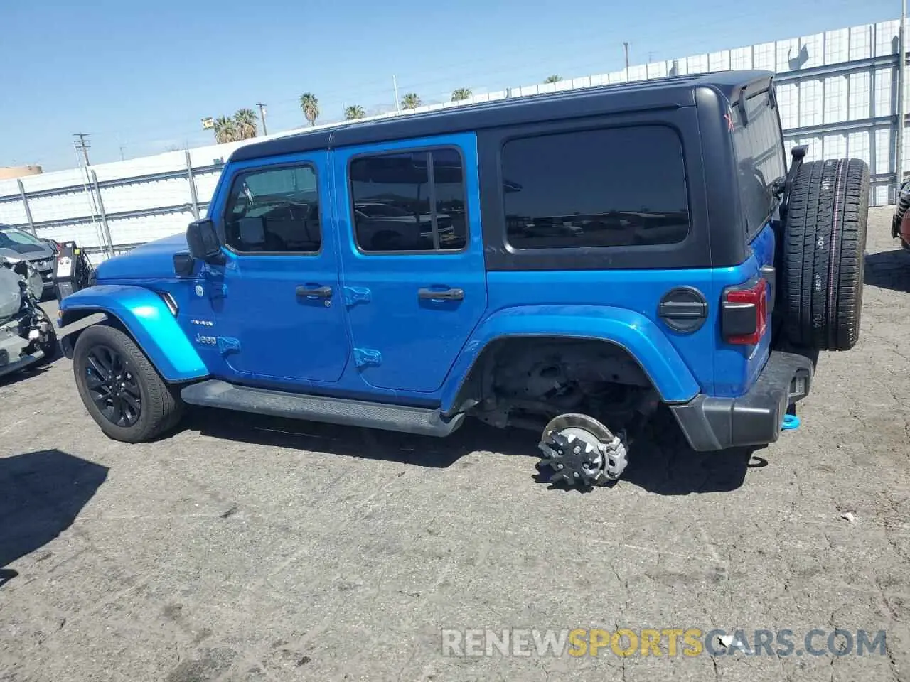 2 fotografías del automóvil dañado 1C4JJXP62PW651416 JEEP WRANGLER 2023