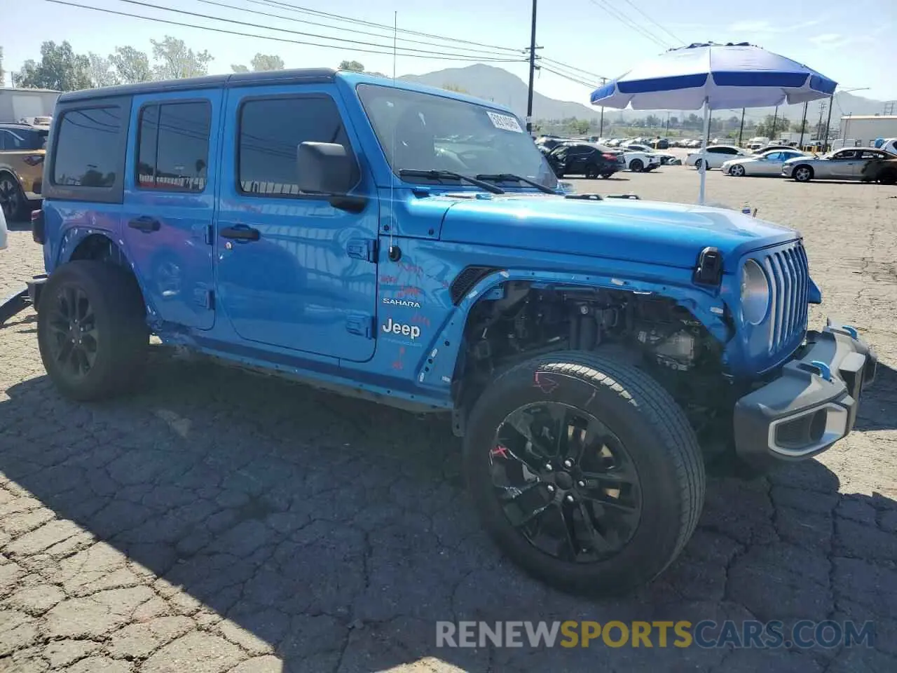 4 fotografías del automóvil dañado 1C4JJXP62PW651416 JEEP WRANGLER 2023