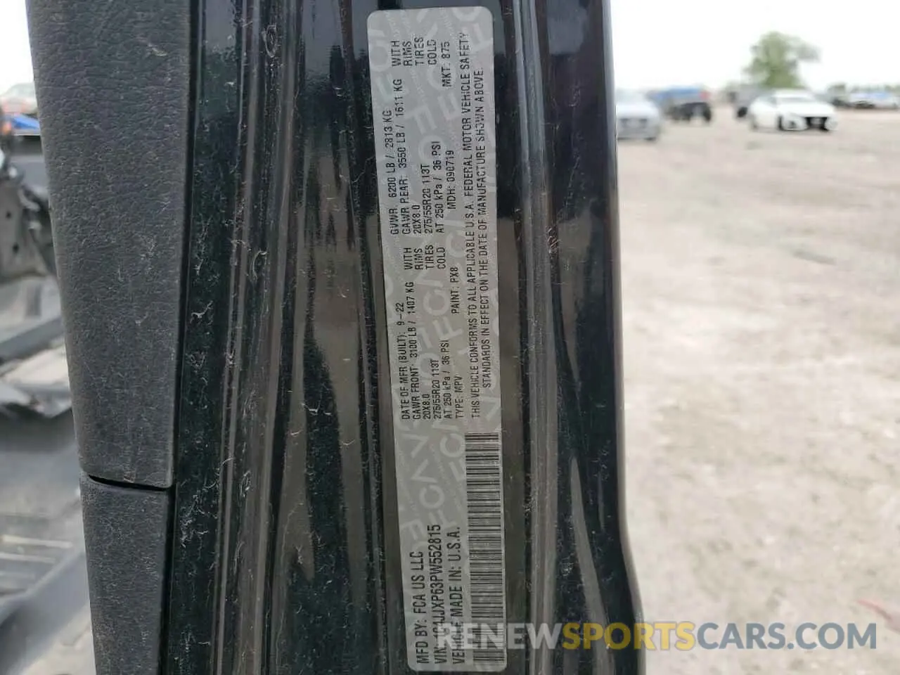 12 fotografías del automóvil dañado 1C4JJXP63PW552815 JEEP WRANGLER 2023