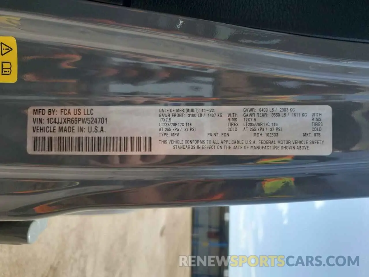 13 fotografías del automóvil dañado 1C4JJXR66PW524701 JEEP WRANGLER 2023