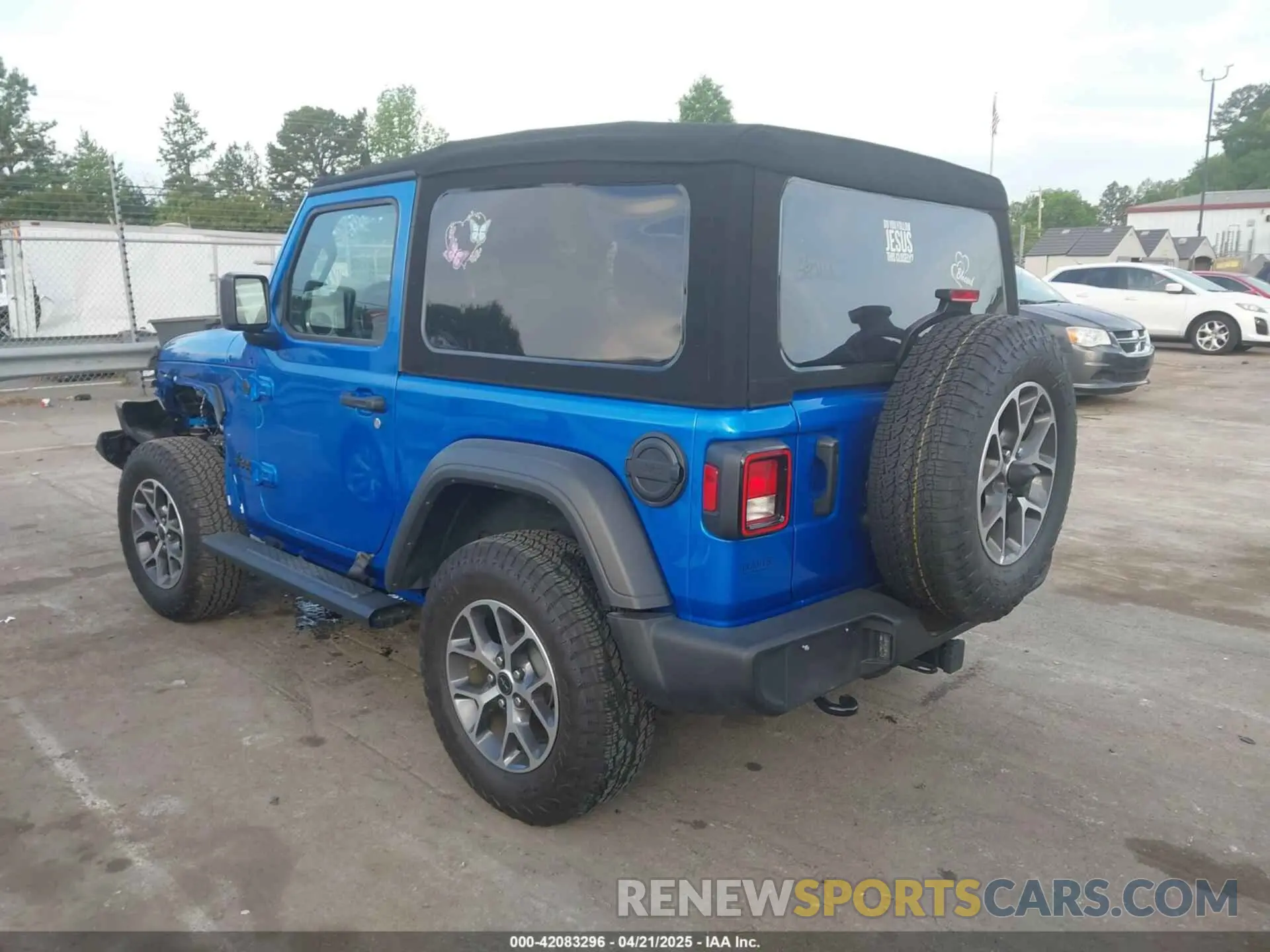 3 fotografías del automóvil dañado 1C4PJXANXRW160377 JEEP WRANGLER 2024