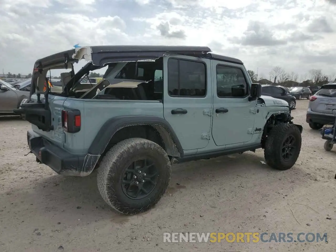 3 fotografías del automóvil dañado 1C4PJXDN1RW112844 JEEP WRANGLER 2024