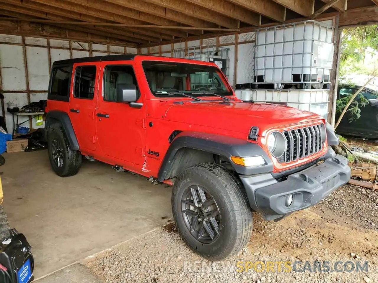 4 fotografías del automóvil dañado 1C4PJXDN3RW219619 JEEP WRANGLER 2024