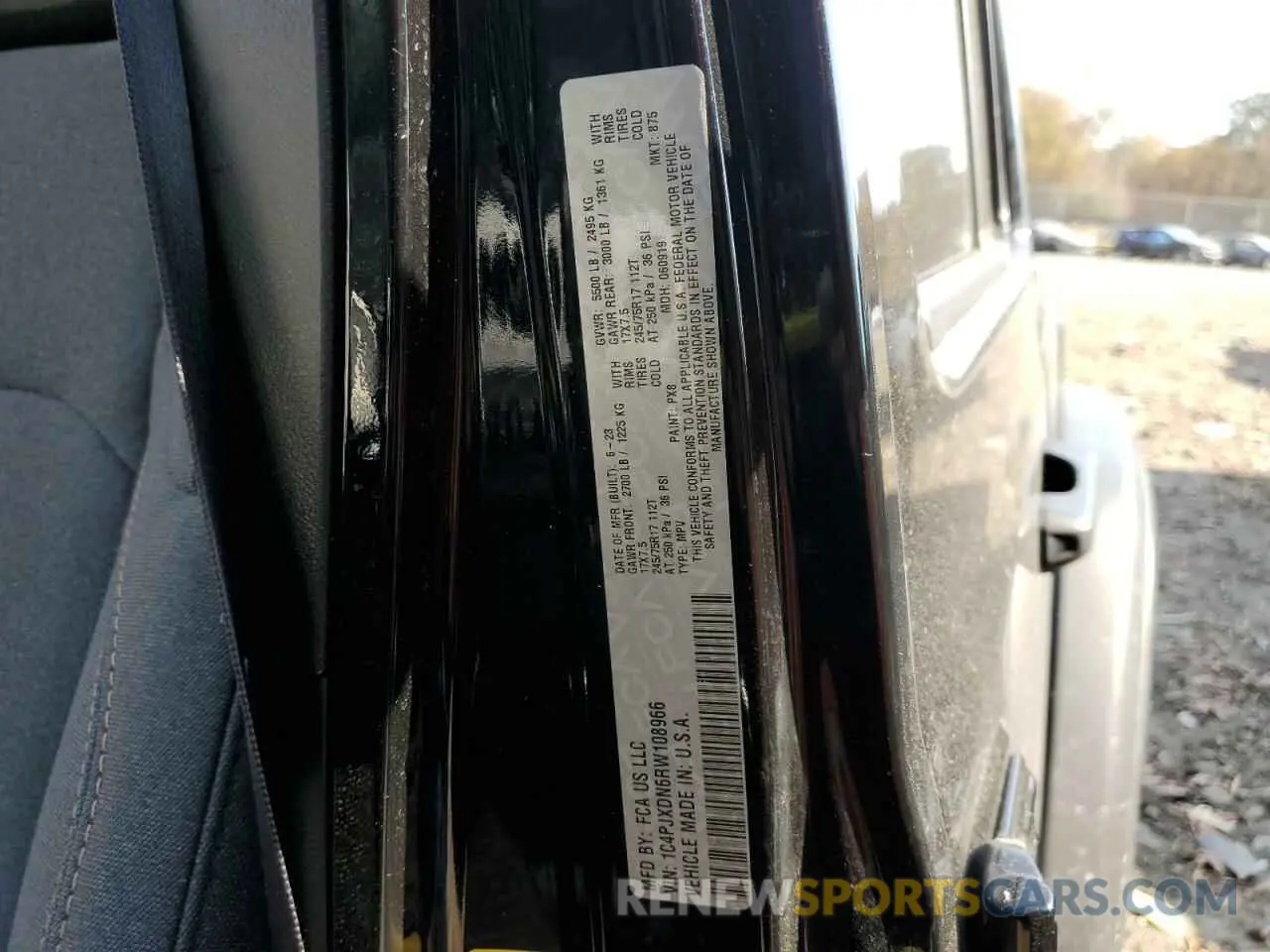 12 fotografías del automóvil dañado 1C4PJXDN6RW108966 JEEP WRANGLER 2024
