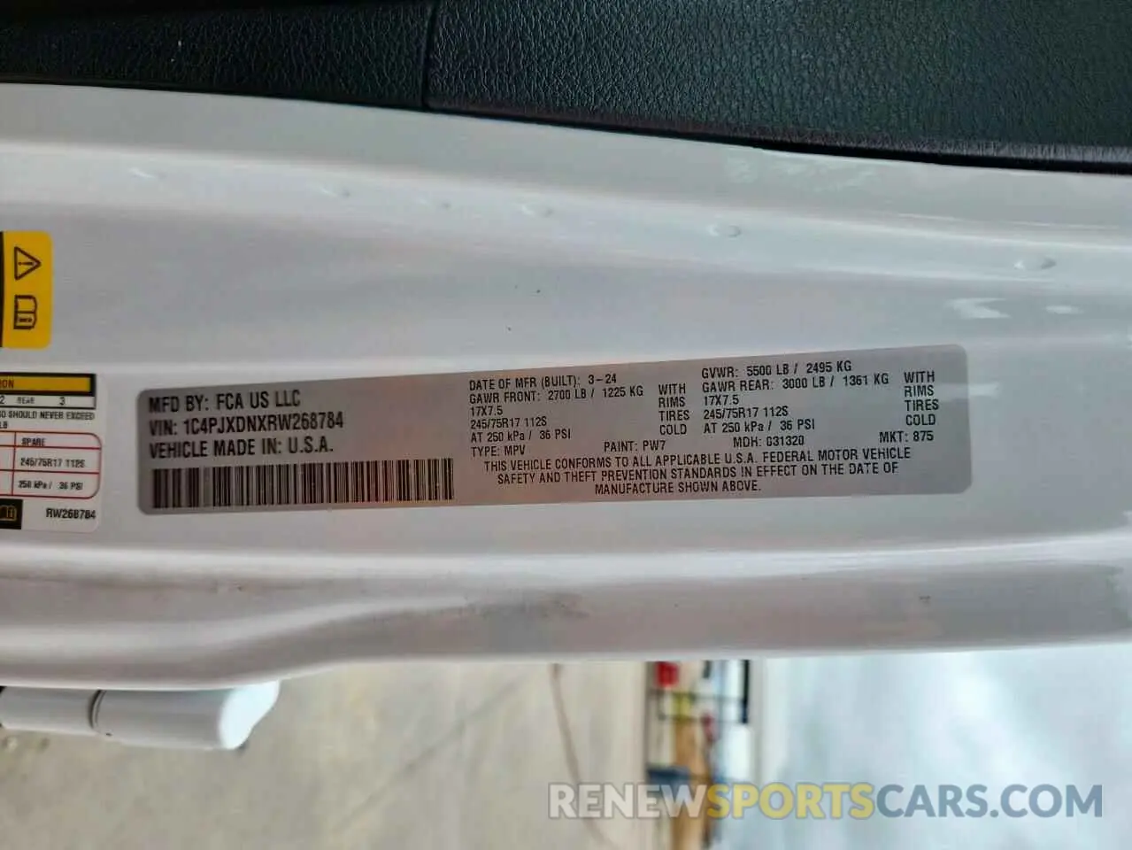 13 fotografías del automóvil dañado 1C4PJXDNXRW268784 JEEP WRANGLER 2024