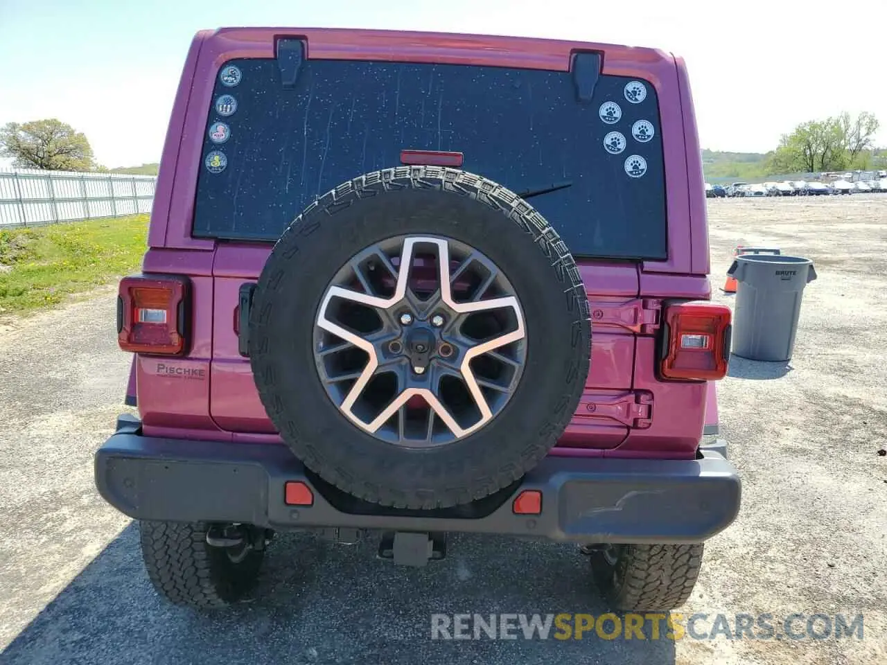 6 fotografías del automóvil dañado 1C4PJXEG8RW336631 JEEP WRANGLER 2024