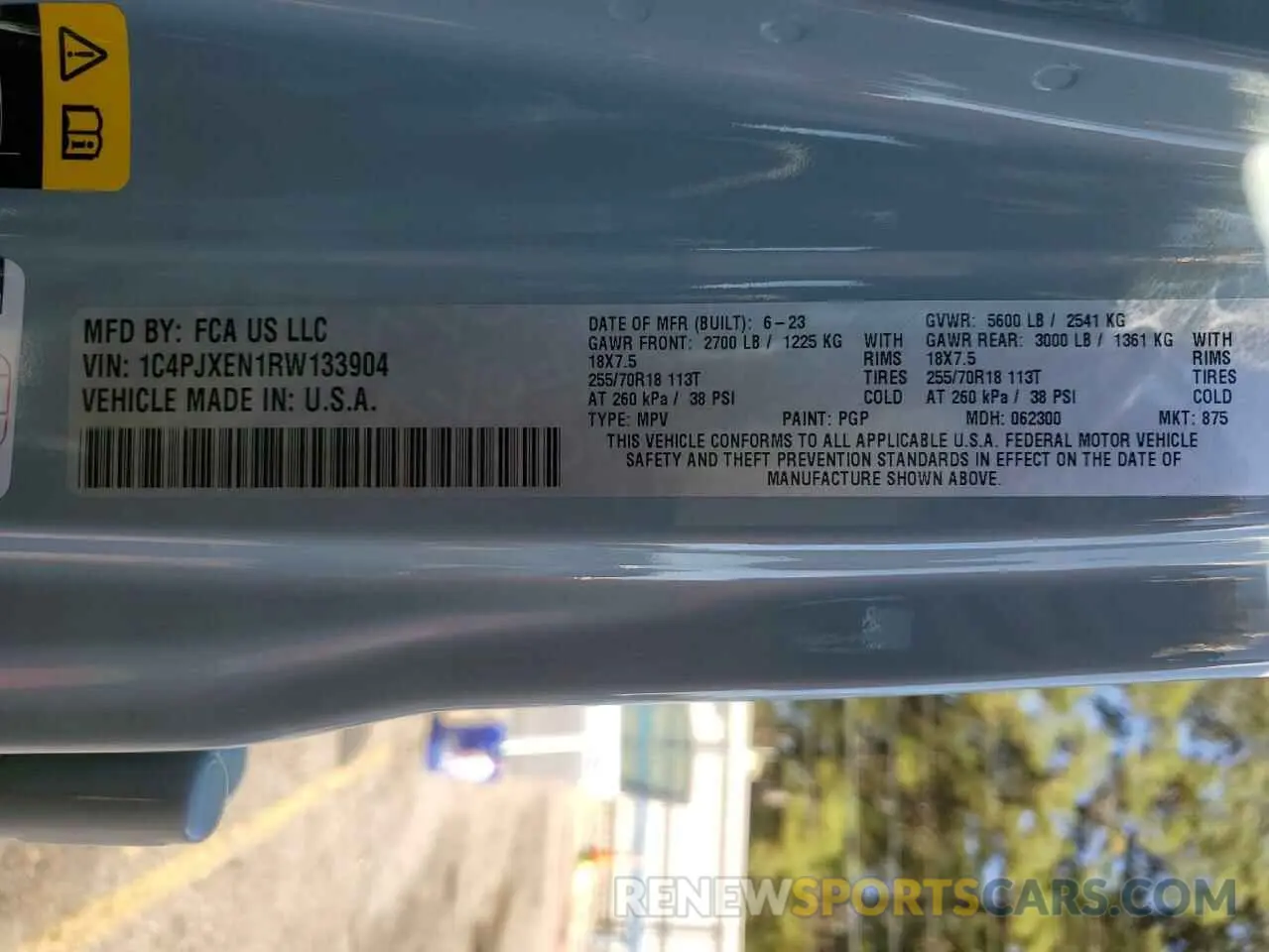 13 fotografías del automóvil dañado 1C4PJXEN1RW133904 JEEP WRANGLER 2024