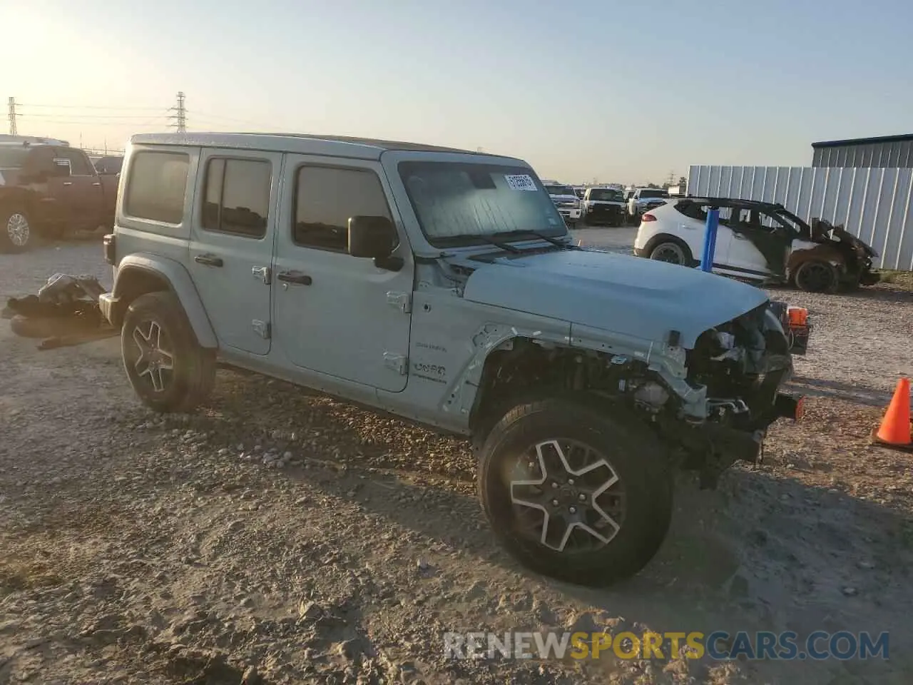 4 fotografías del automóvil dañado 1C4PJXEN6RW106911 JEEP WRANGLER 2024