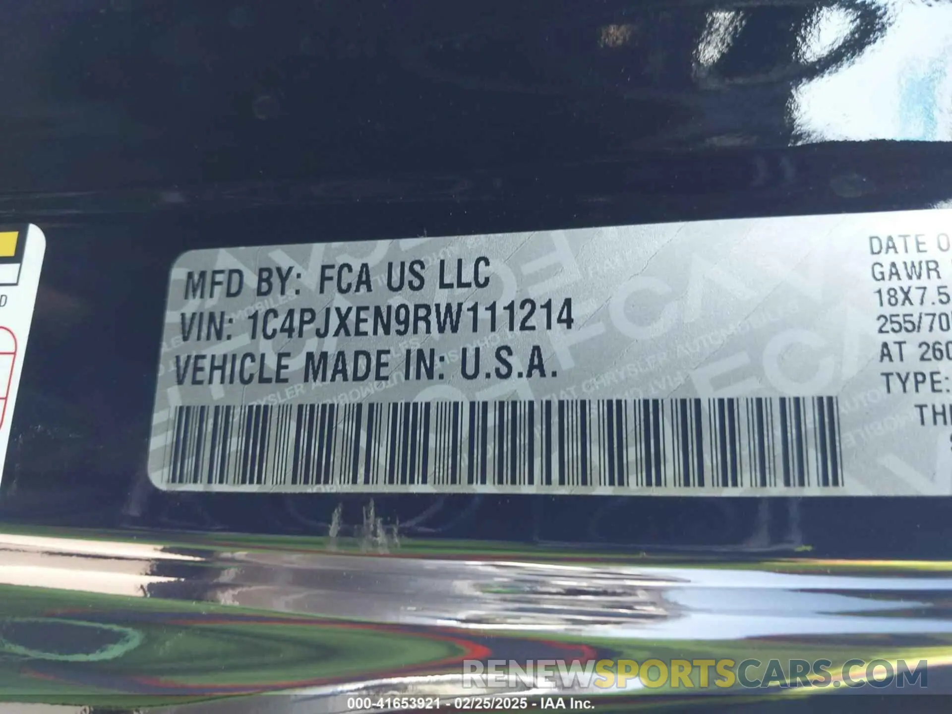 9 fotografías del automóvil dañado 1C4PJXEN9RW111214 JEEP WRANGLER 2024