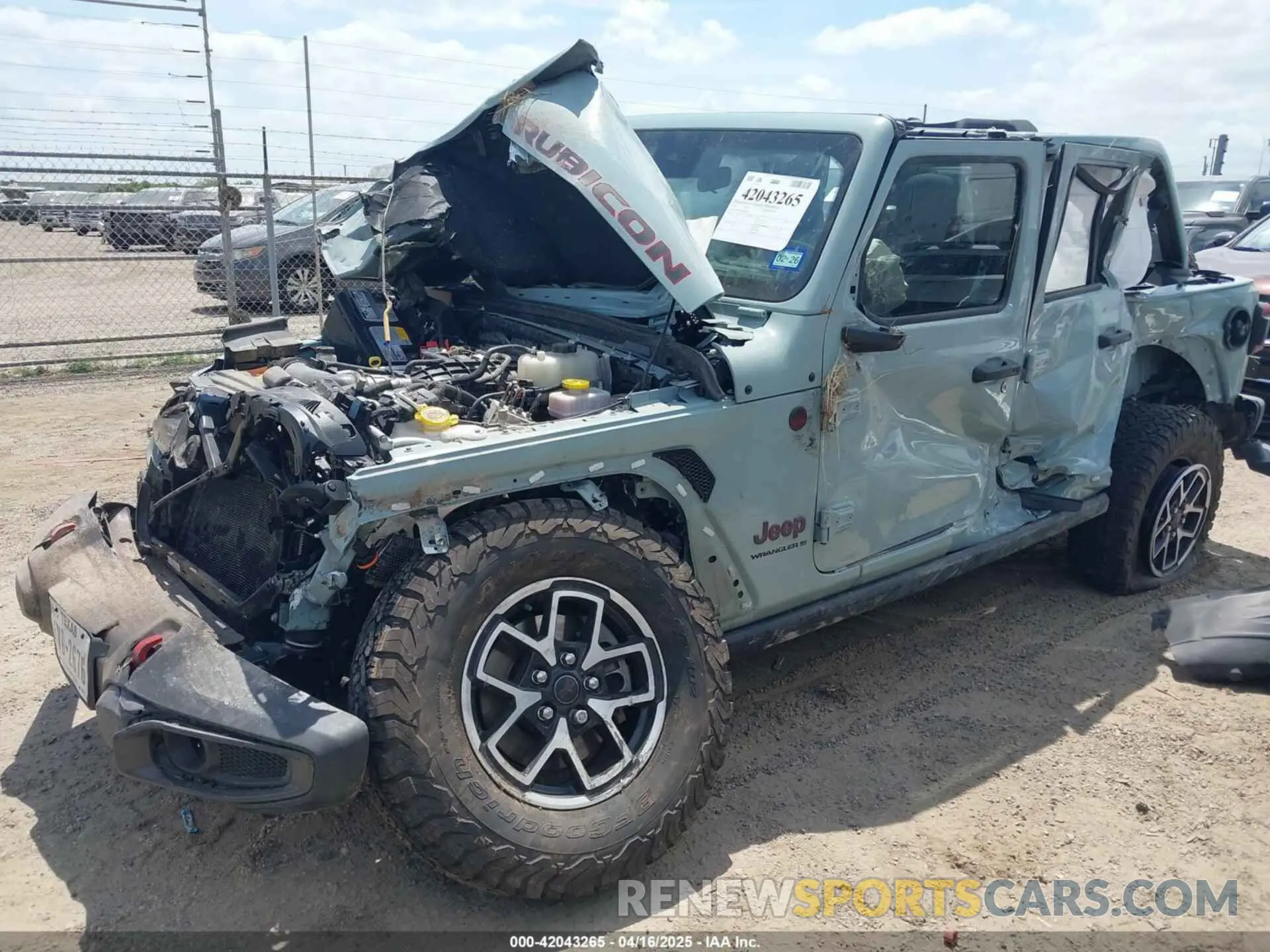 2 fotografías del automóvil dañado 1C4PJXFG4RW266186 JEEP WRANGLER 2024