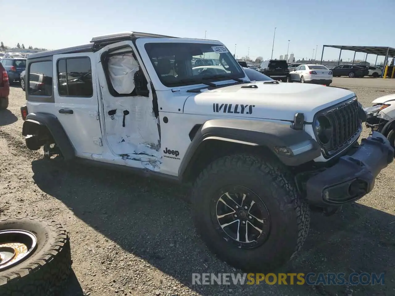 4 fotografías del automóvil dañado 1C4RJXDGXRW263627 JEEP WRANGLER 2024