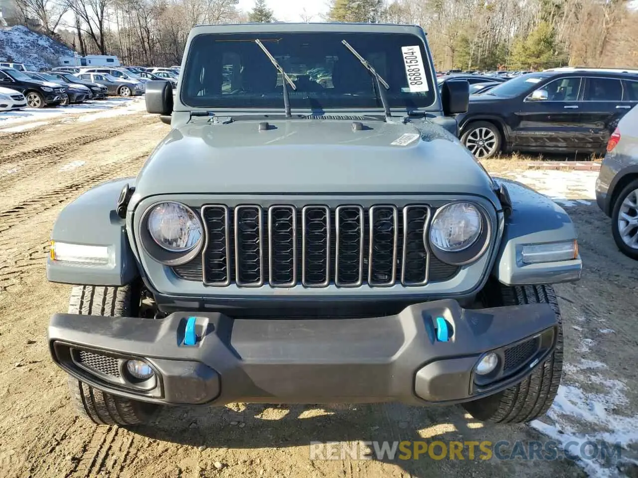 5 fotografías del automóvil dañado 1C4RJXN63RW225212 JEEP WRANGLER 2024