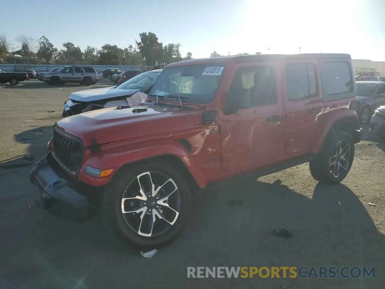 1 fotografías del automóvil dañado 1C4RJXN64RW149094 JEEP WRANGLER 2024