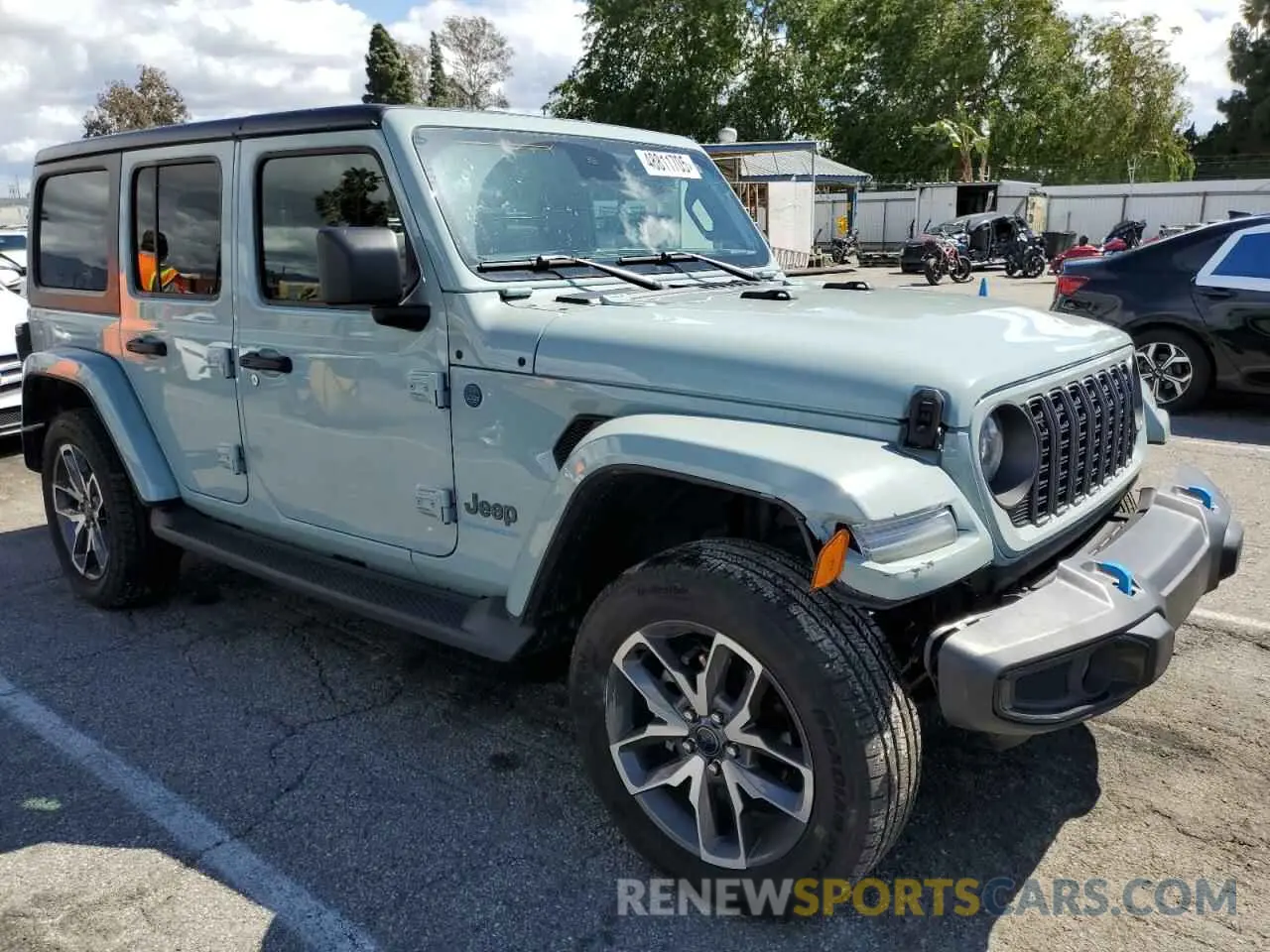 4 fotografías del automóvil dañado 1C4RJXN65RW116573 JEEP WRANGLER 2024
