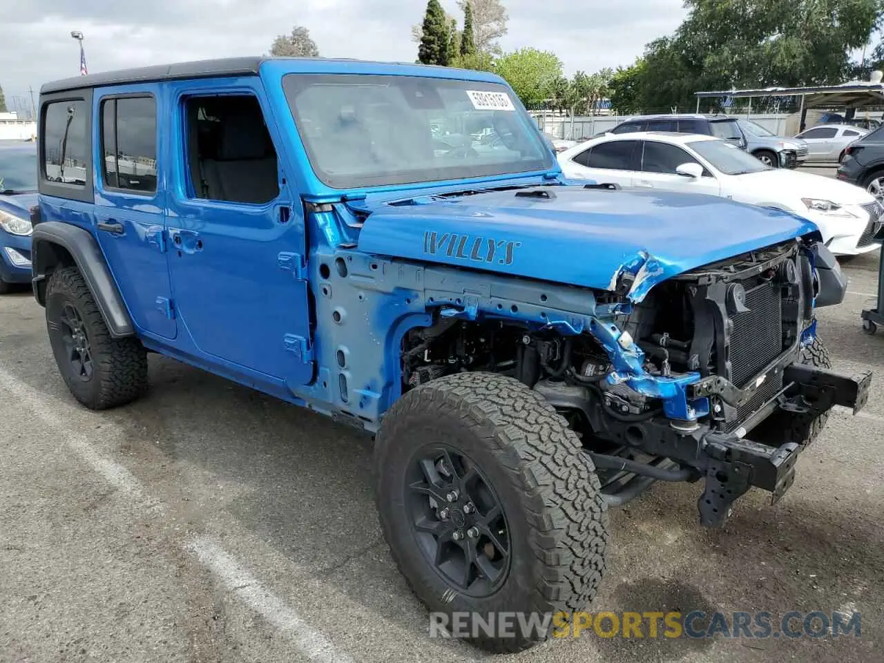 4 fotografías del automóvil dañado 1C4RJXN67RW145668 JEEP WRANGLER 2024