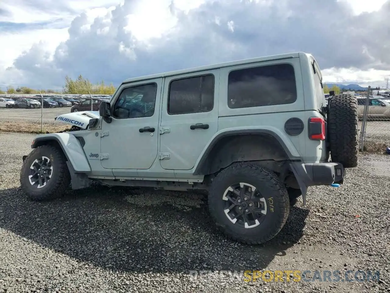 2 fotografías del automóvil dañado 1C4RJXR66RW198257 JEEP WRANGLER 2024