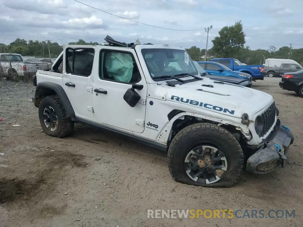 4 fotografías del automóvil dañado 1C4RJXR67RW171200 JEEP WRANGLER 2024