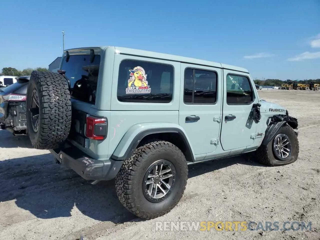 3 fotografías del automóvil dañado 1C4RJXSJ0RW290589 JEEP WRANGLER 2024