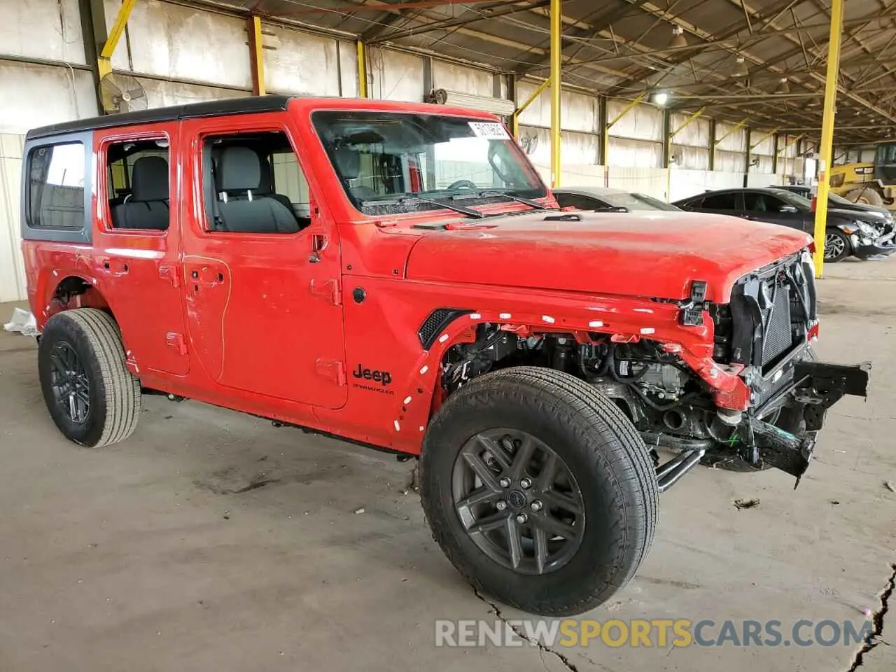 4 fotografías del automóvil dañado 1C4PJXDN8SW522112 JEEP WRANGLER 2025