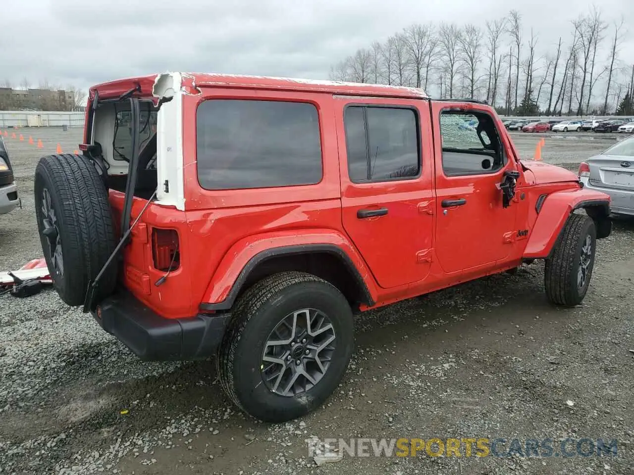 3 fotografías del automóvil dañado 1C4PJXEN0SW506260 JEEP WRANGLER 2025