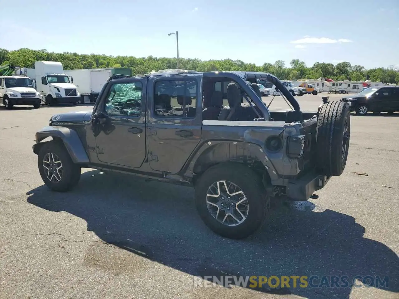 2 fotografías del automóvil dañado 1C4PJXEN4SW534448 JEEP WRANGLER 2025
