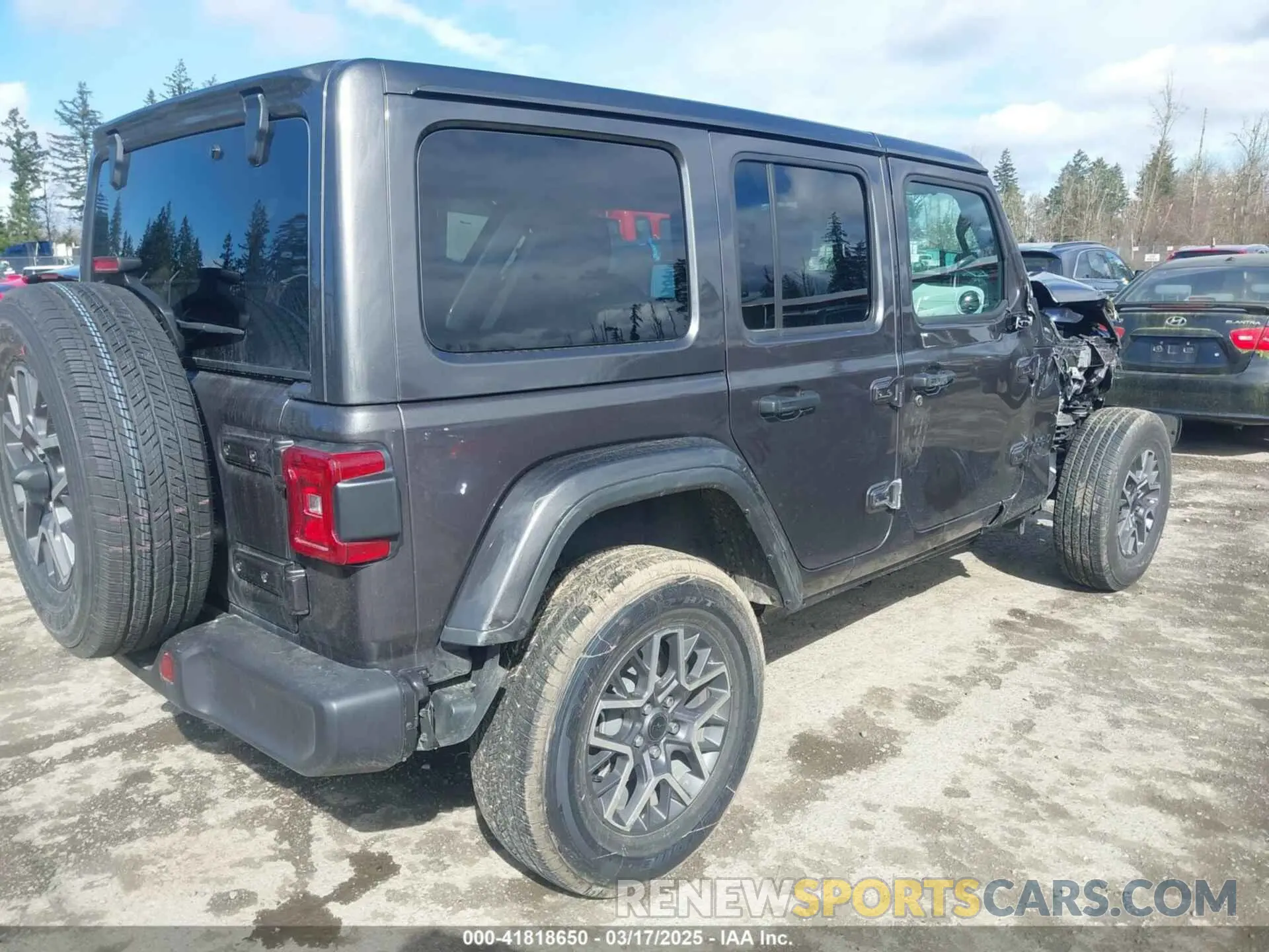 4 fotografías del automóvil dañado 1C4PJXENXSW527925 JEEP WRANGLER 2025