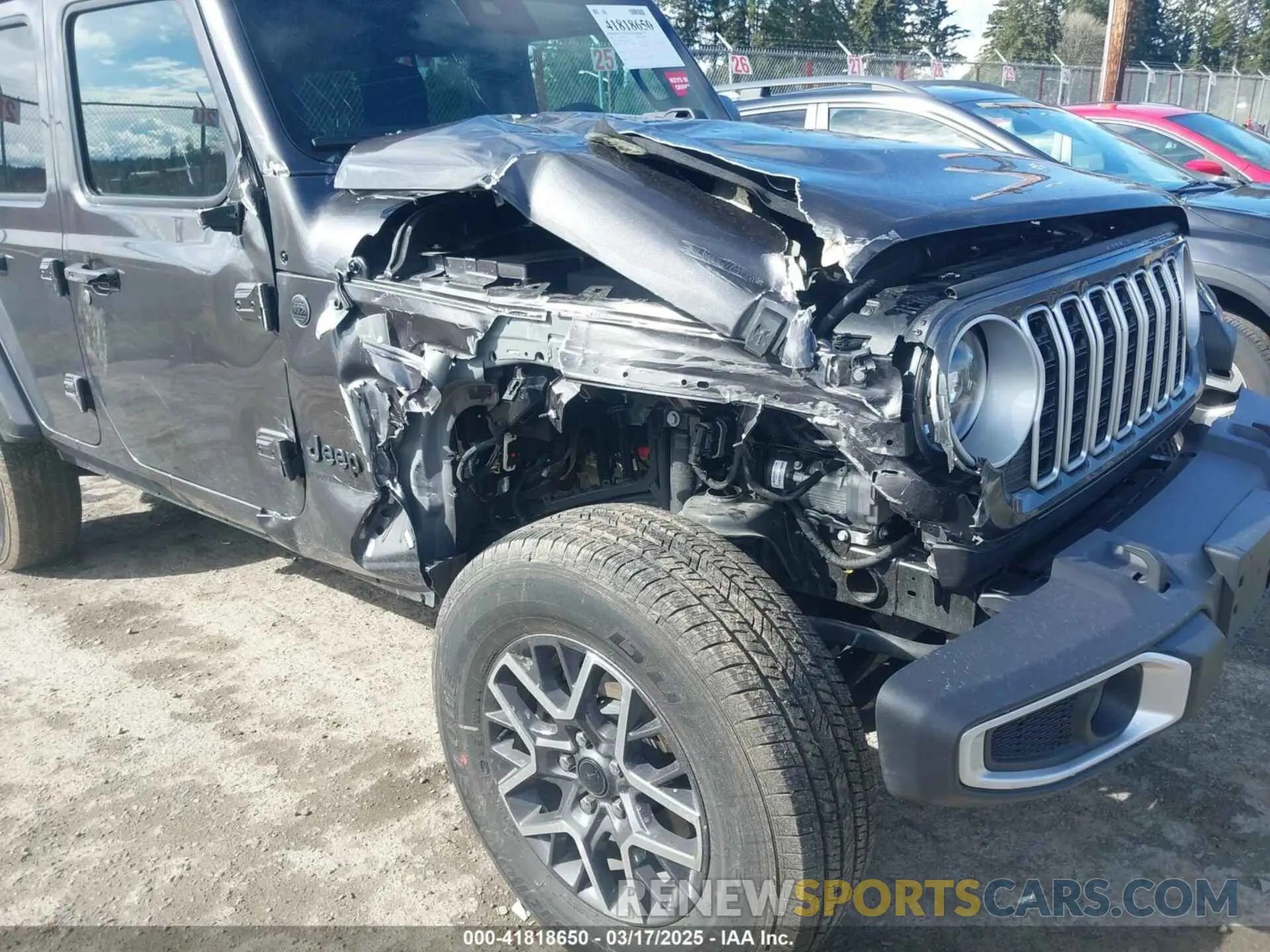 6 fotografías del automóvil dañado 1C4PJXENXSW527925 JEEP WRANGLER 2025