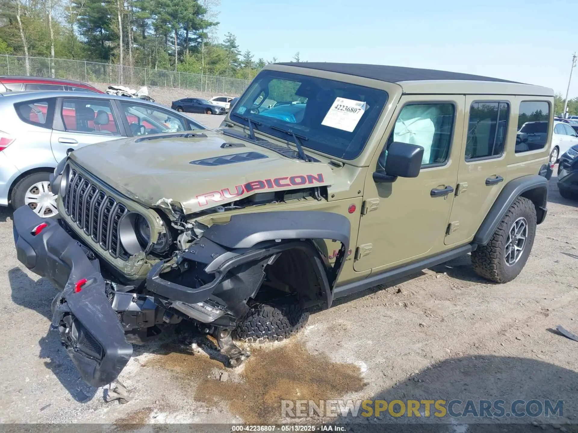 2 fotografías del automóvil dañado 1C4PJXFN0SW546661 JEEP WRANGLER 2025