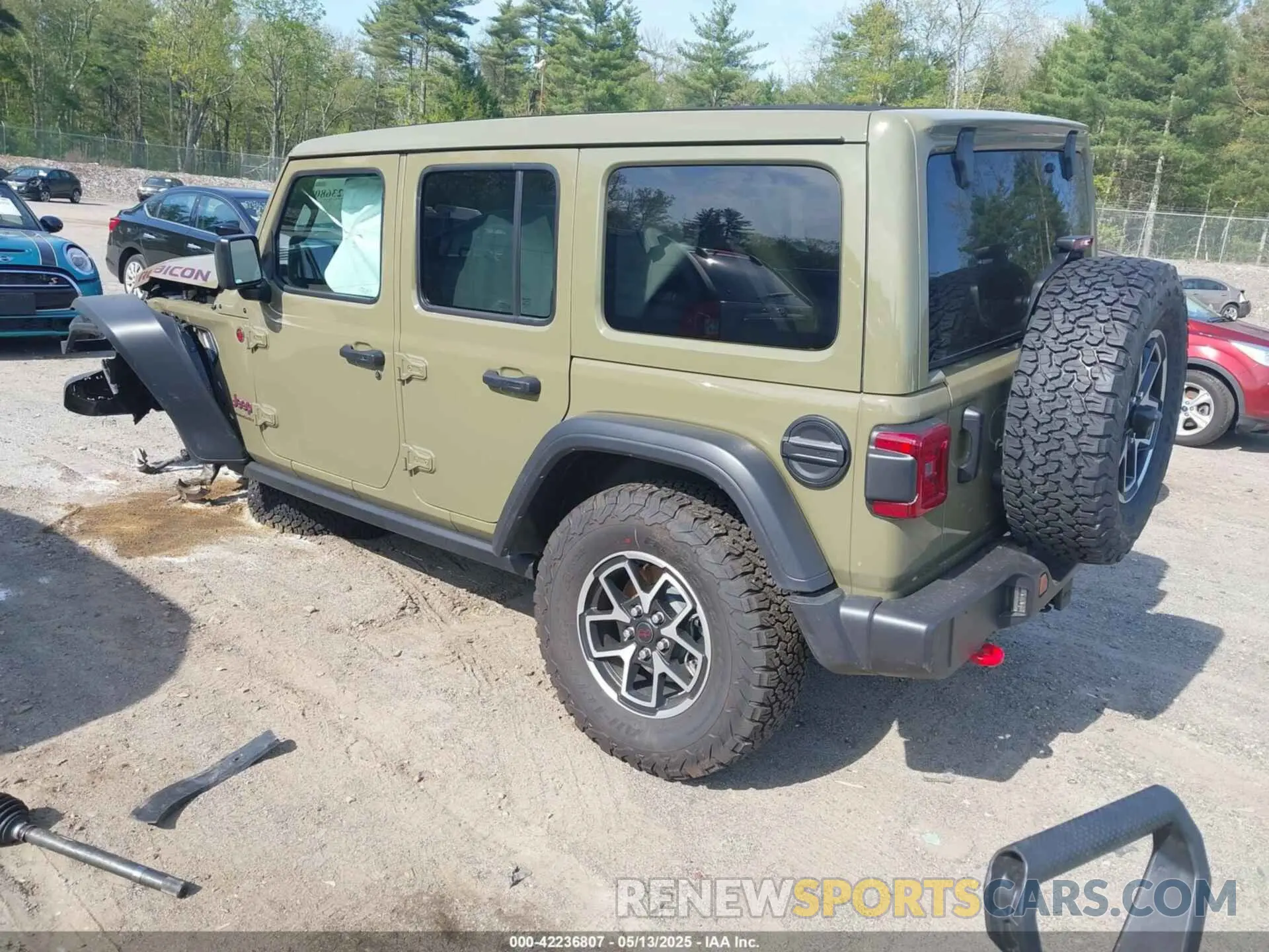 3 fotografías del automóvil dañado 1C4PJXFN0SW546661 JEEP WRANGLER 2025