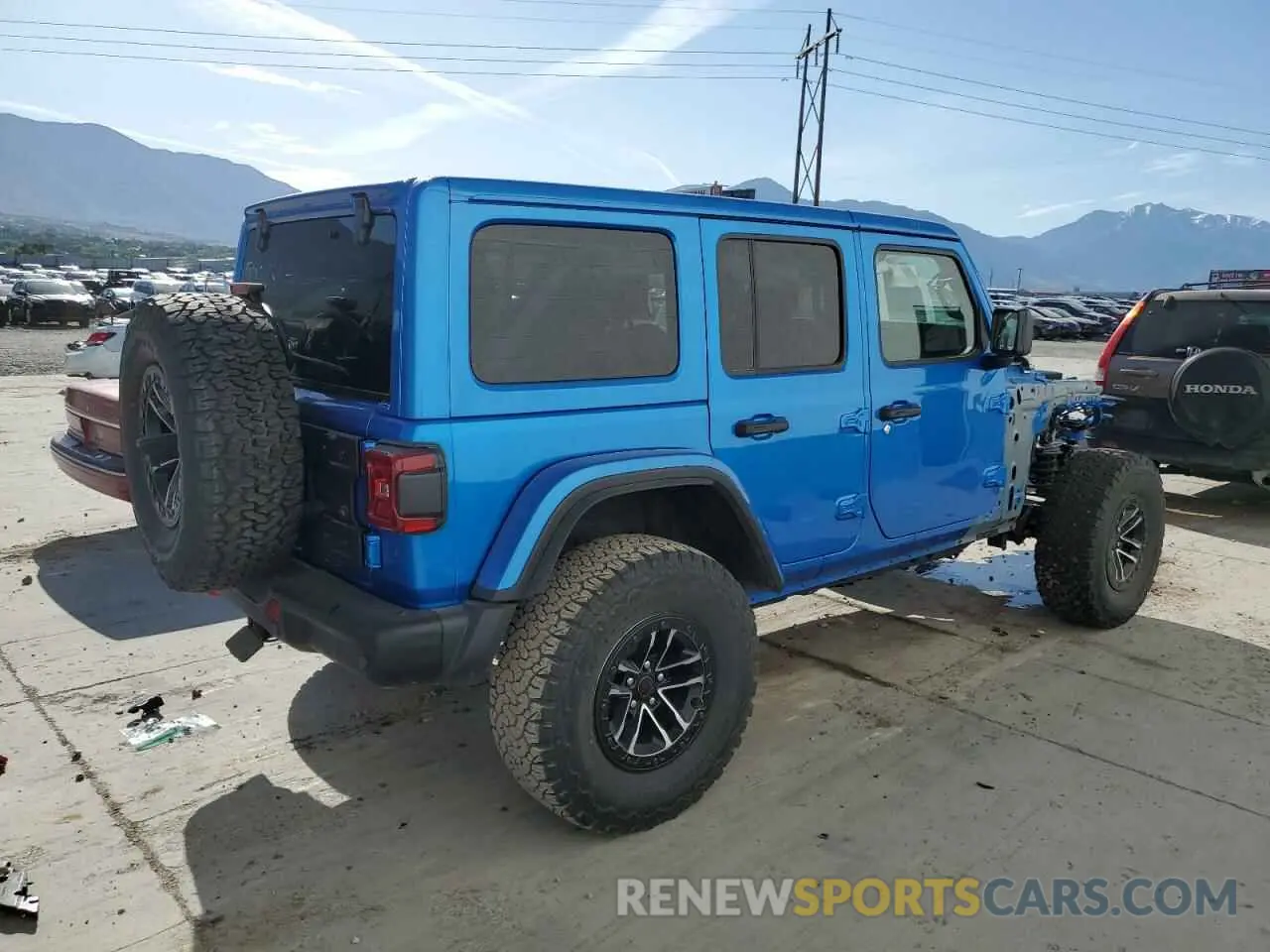 3 fotografías del automóvil dañado 1C4RJXFN4SW536904 JEEP WRANGLER 2025