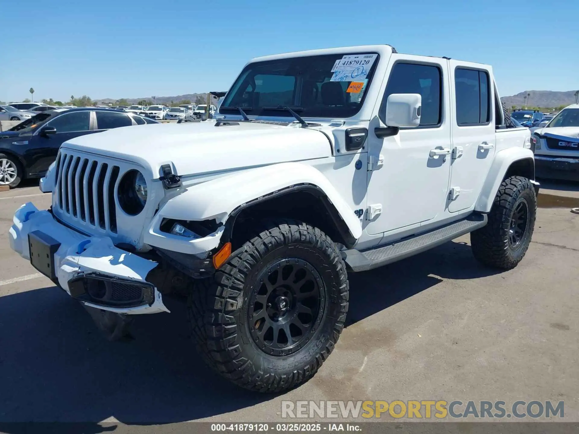 2 fotografías del automóvil dañado 1C4JJXP63MW716690 JEEP WRANGLER 4XE 2021