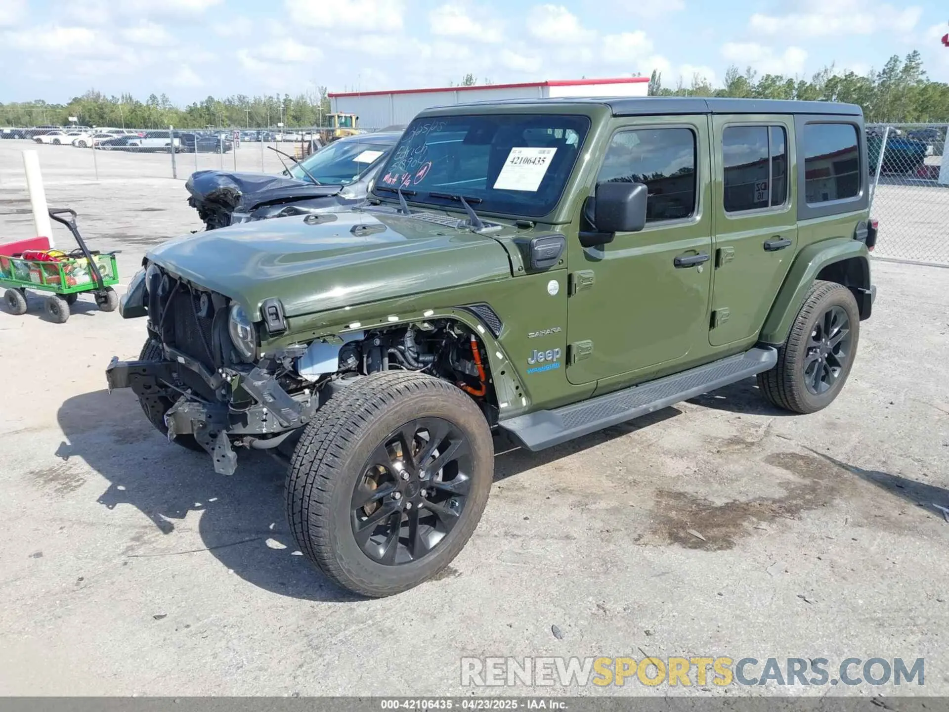 2 fotografías del automóvil dañado 1C4JJXP65MW824874 JEEP WRANGLER 4XE 2021