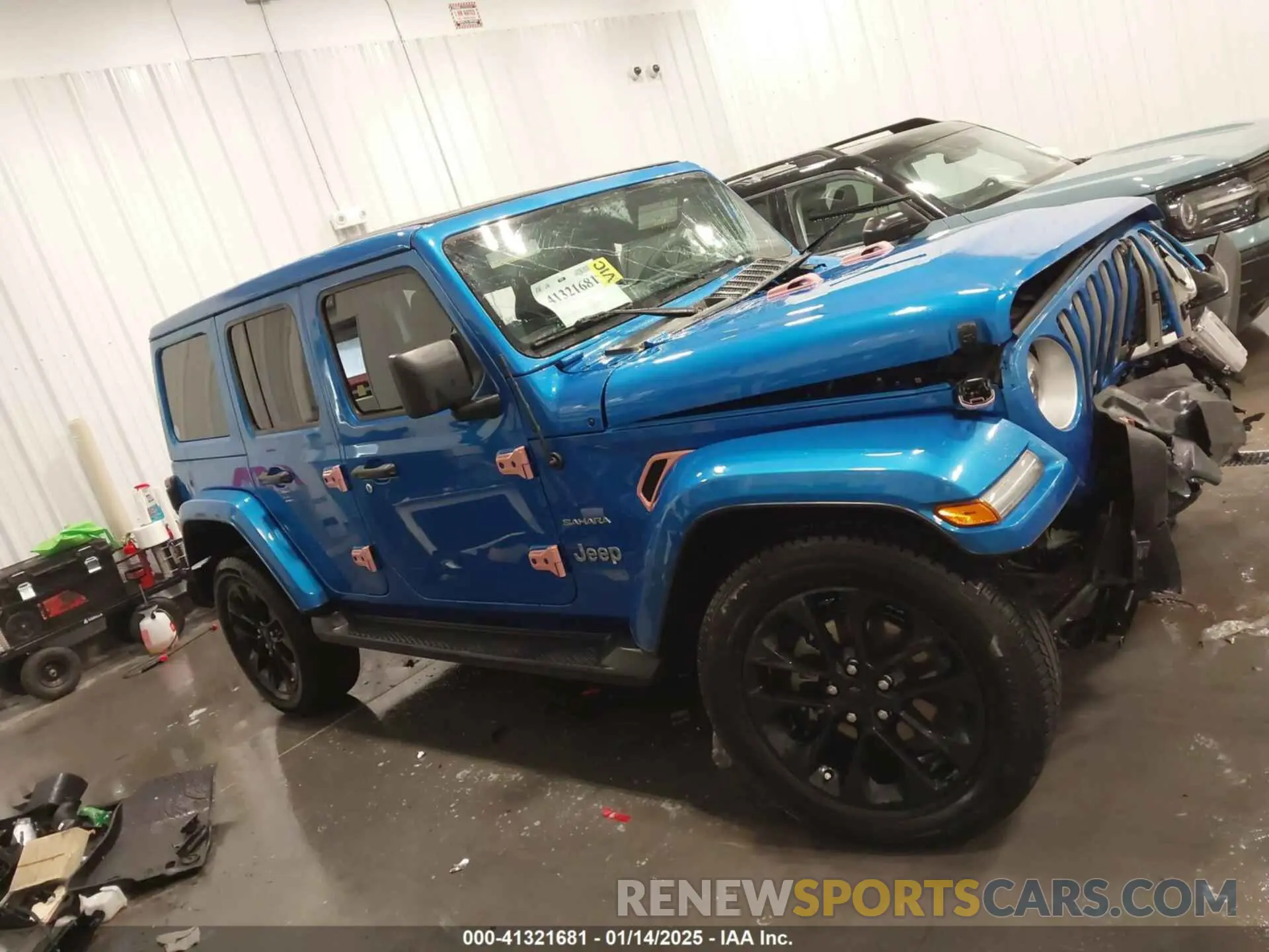 14 fotografías del automóvil dañado 1C4JJXP66MW749506 JEEP WRANGLER 4XE 2021