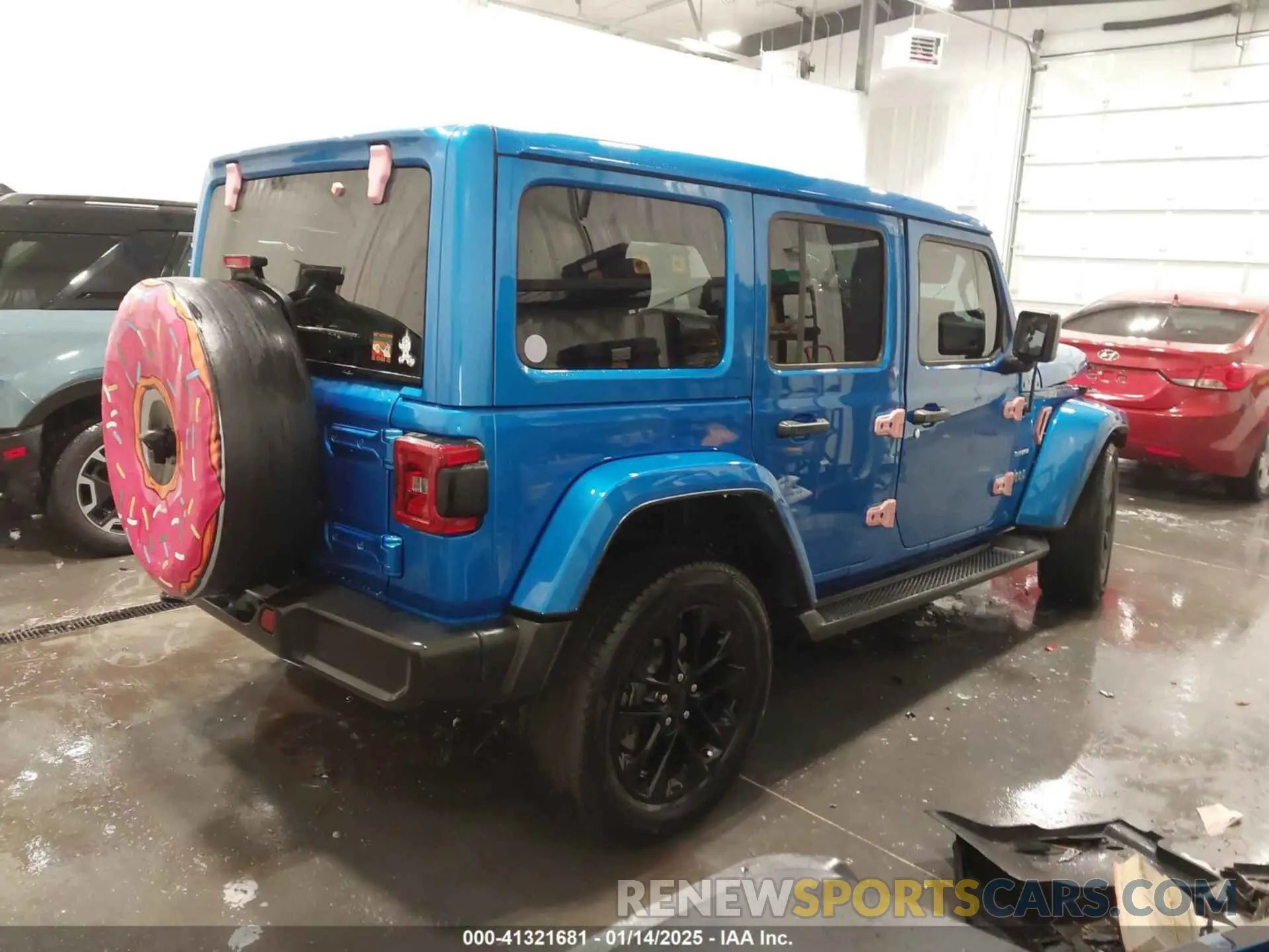 4 fotografías del automóvil dañado 1C4JJXP66MW749506 JEEP WRANGLER 4XE 2021