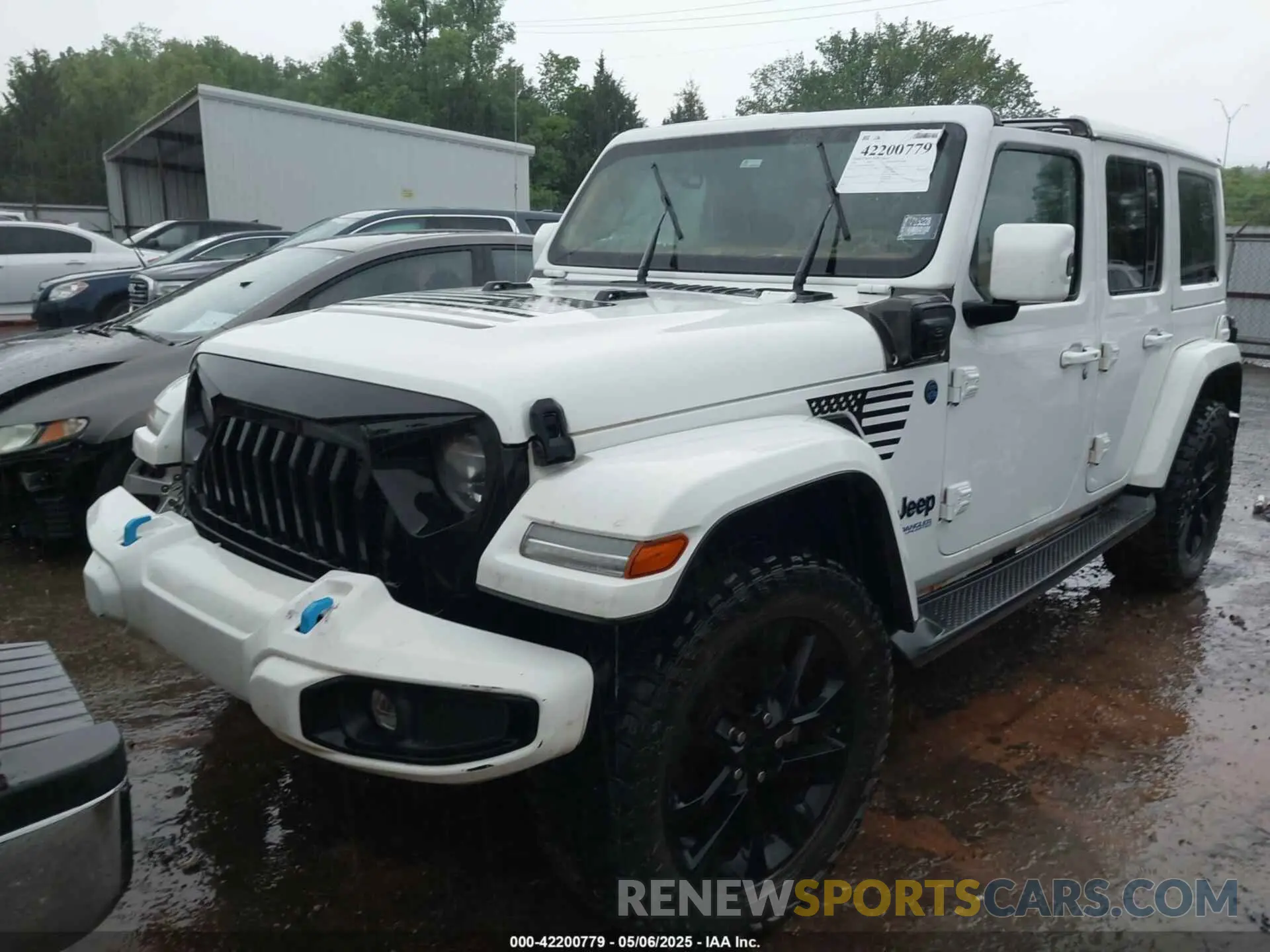2 fotografías del automóvil dañado 1C4JJXP68MW716328 JEEP WRANGLER 4XE 2021