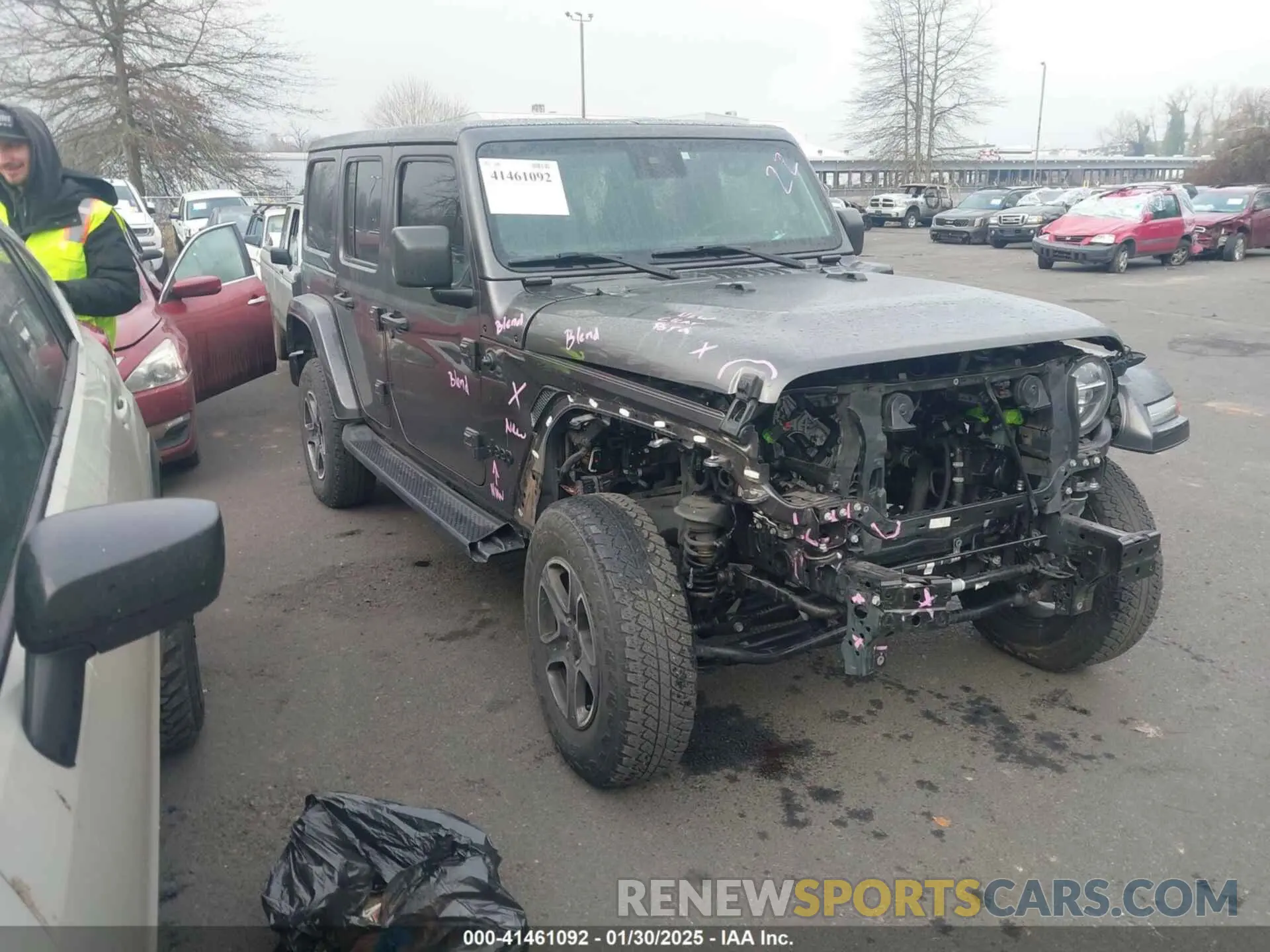 1 fotografías del automóvil dañado 1C4JJXP68MW745098 JEEP WRANGLER 4XE 2021