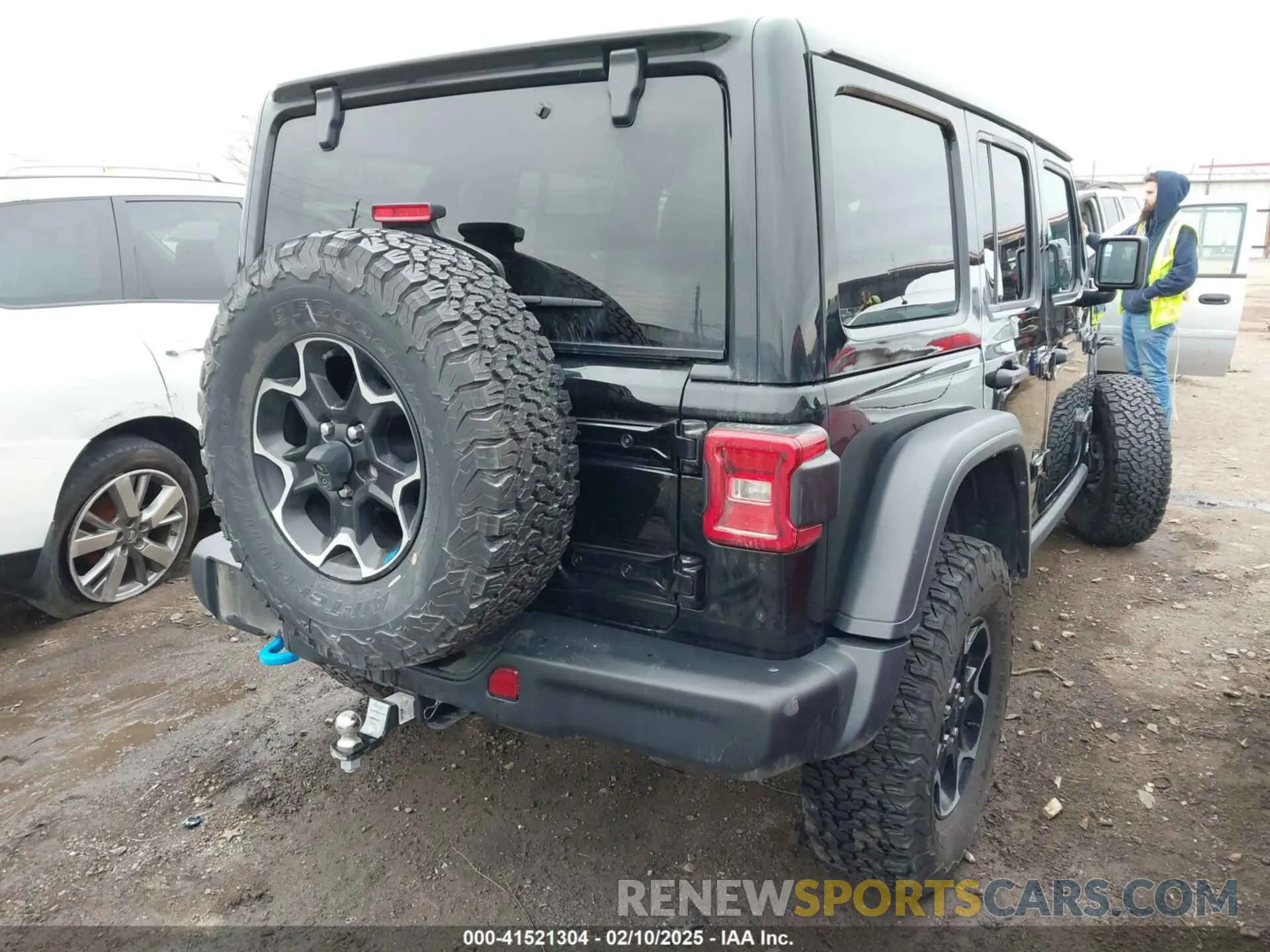 4 fotografías del automóvil dañado 1C4JJXR61MW802920 JEEP WRANGLER 4XE 2021