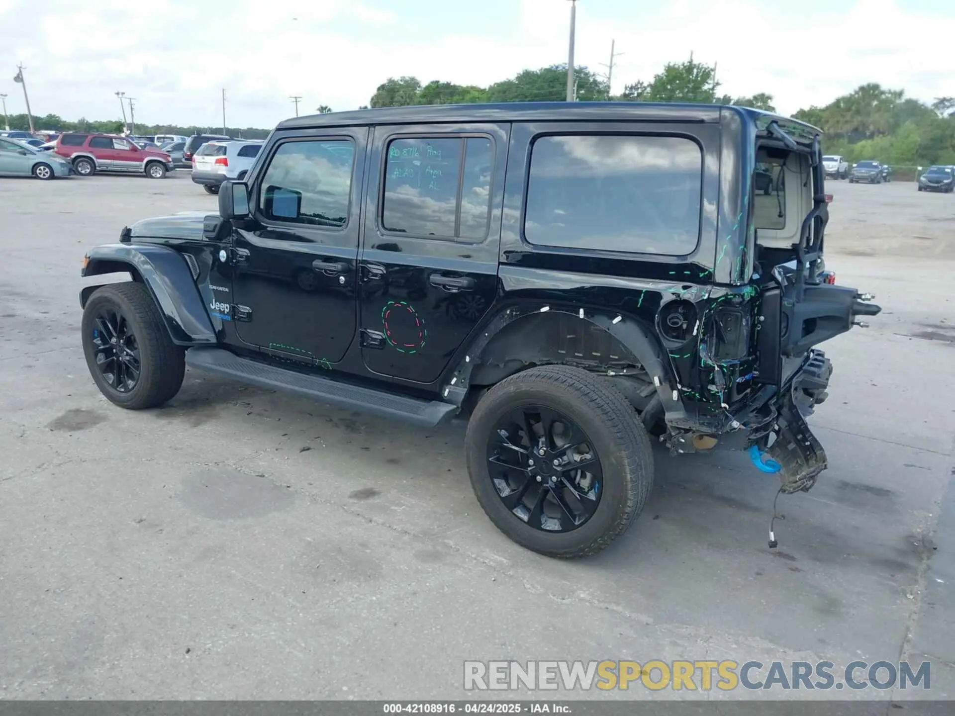 3 fotografías del automóvil dañado 1C4JJXP60NW153776 JEEP WRANGLER 4XE 2022