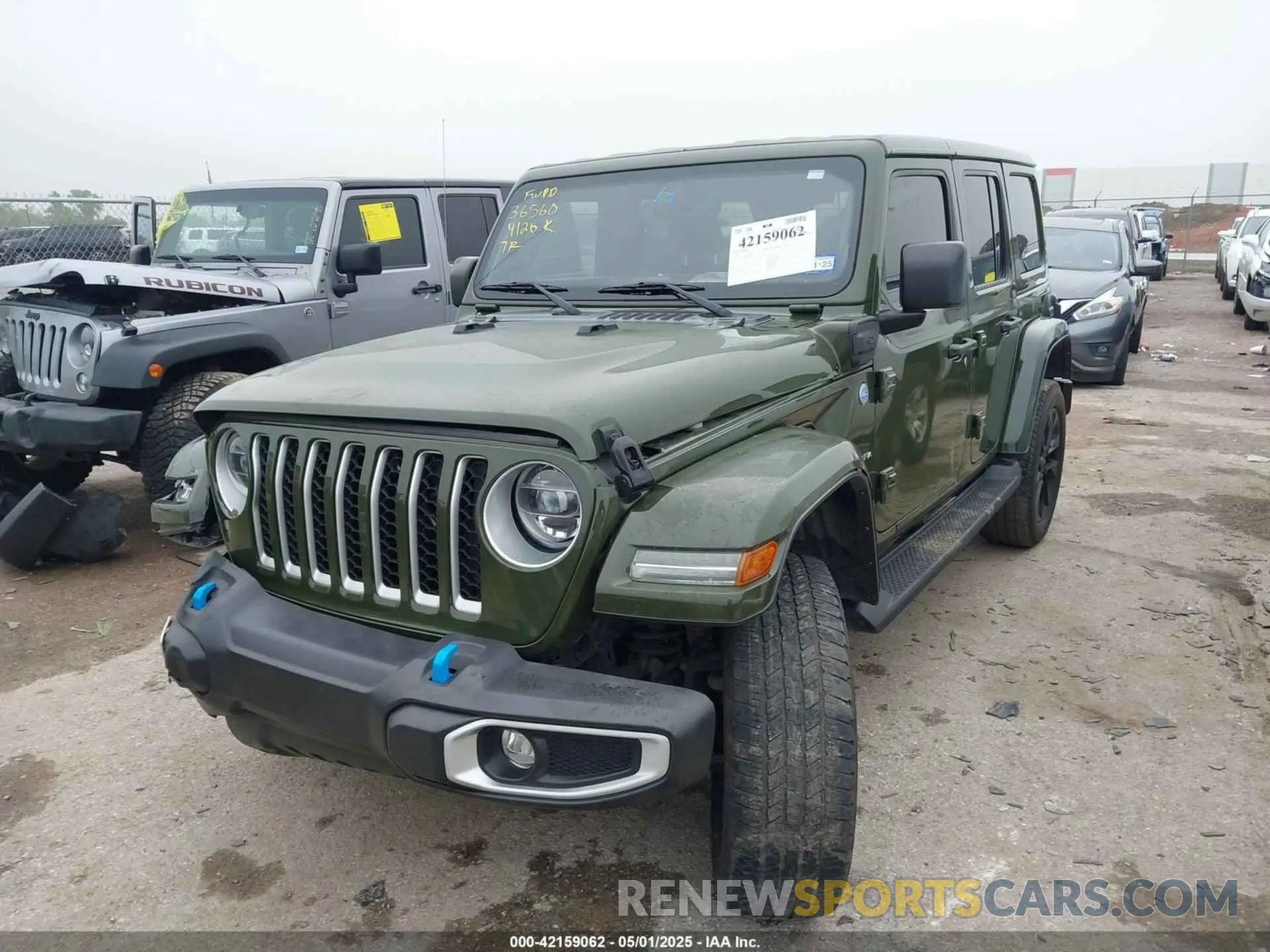 2 fotografías del automóvil dañado 1C4JJXP61NW278771 JEEP WRANGLER 4XE 2022